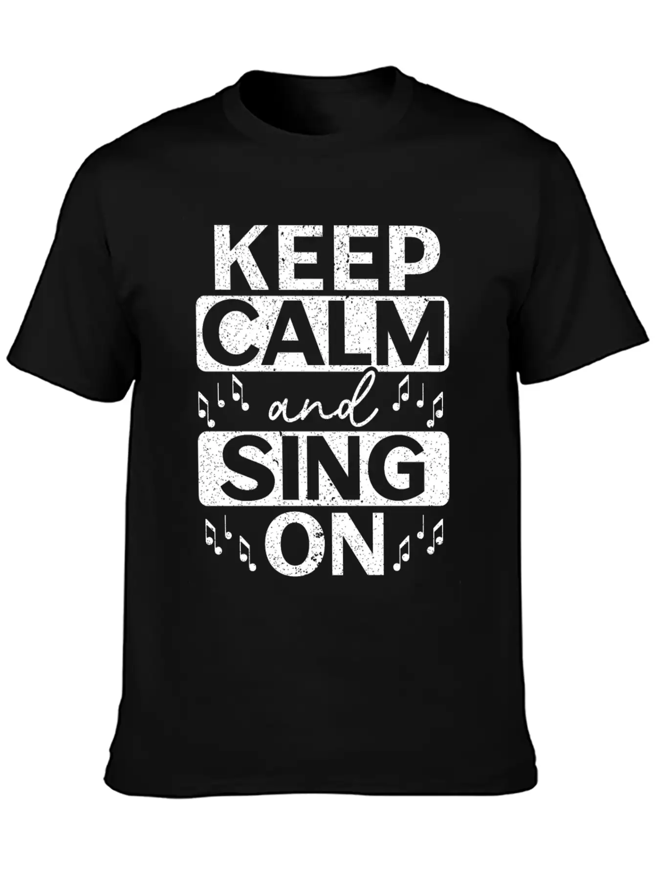Keep Calm And Sing On Singer Music Karaoke Comfortable Minimalist Graphic Tee – Summer Style Essential