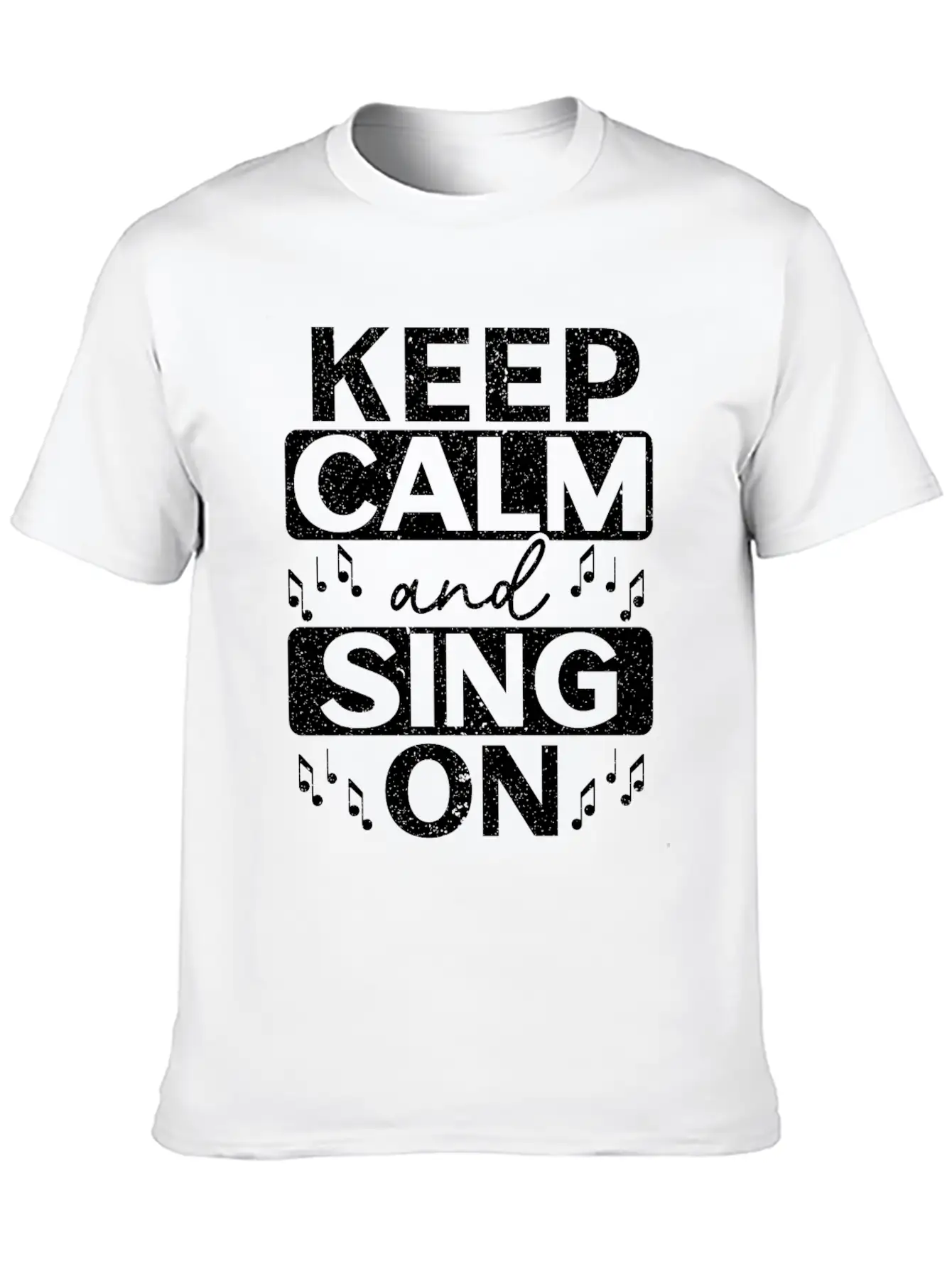 Keep Calm And Sing On Singer Music Karaoke Comfortable Minimalist Graphic Tee – Summer Style Essential