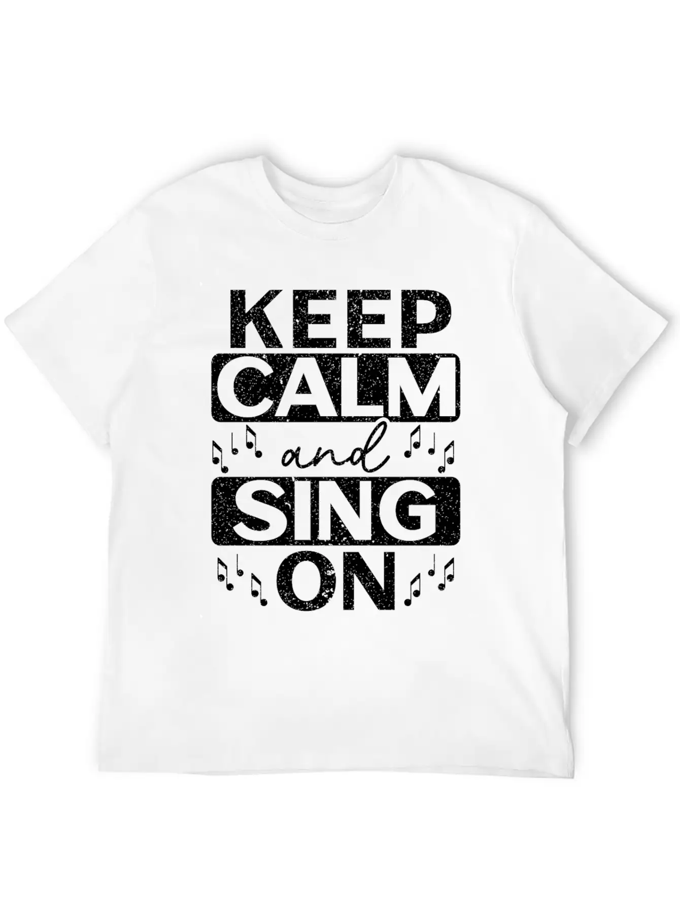 Keep Calm And Sing On Singer Music Karaoke Comfortable Minimalist Graphic Tee – Summer Style Essential