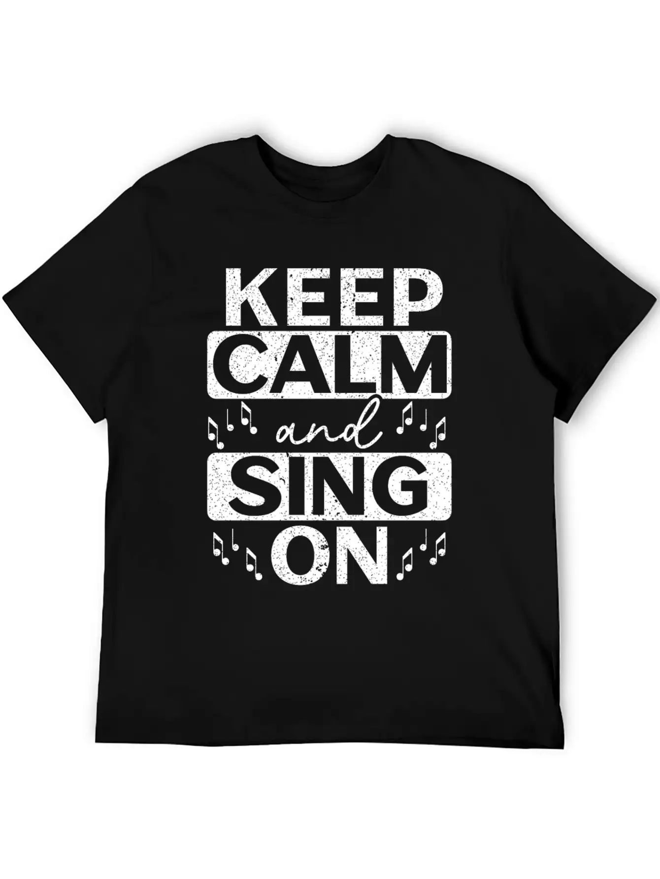 Keep Calm And Sing On Singer Music Karaoke Comfortable Minimalist Graphic Tee – Summer Style Essential