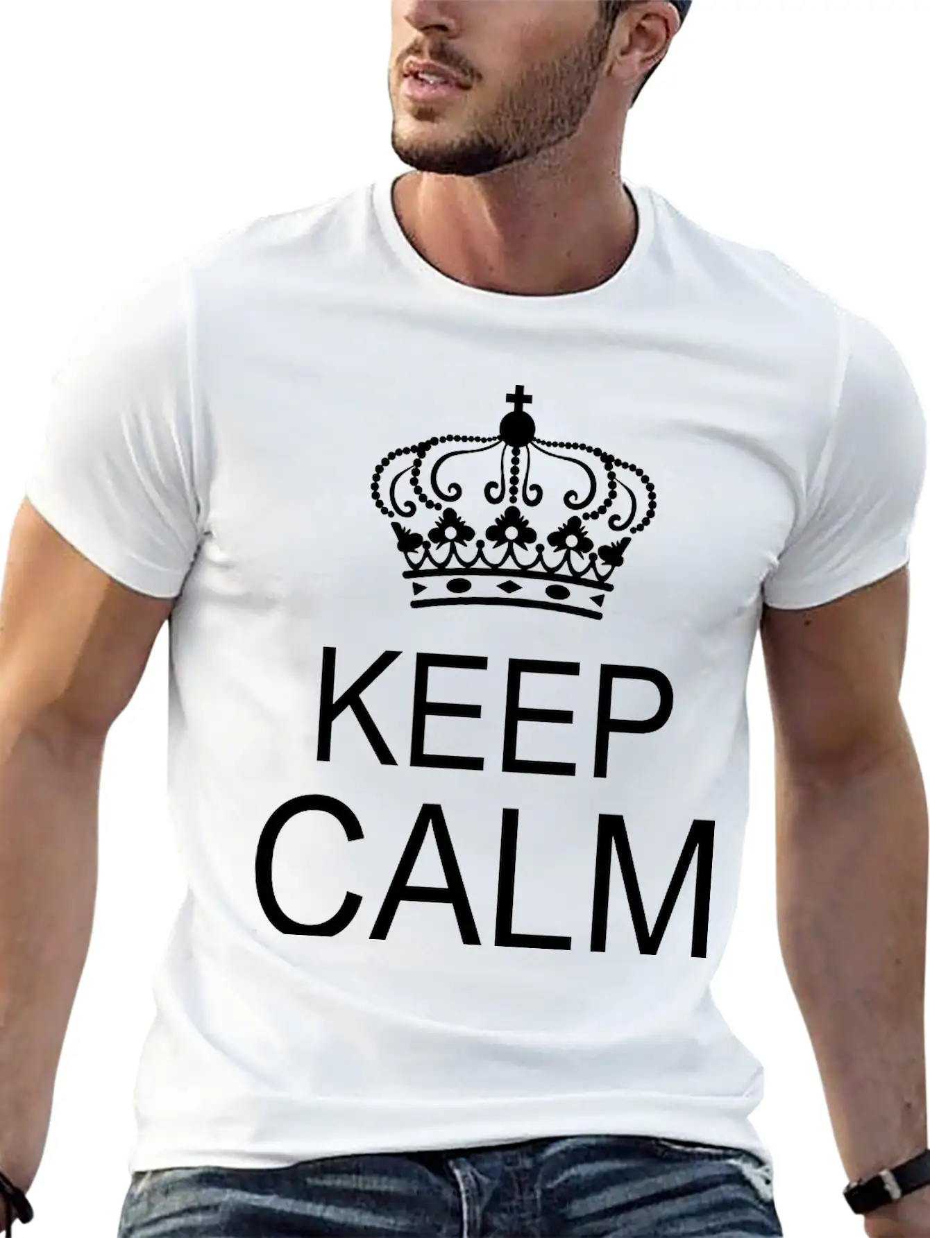 Keep Calm And Timeless Short Sleeve Tee – Comfy And Minimalist Design