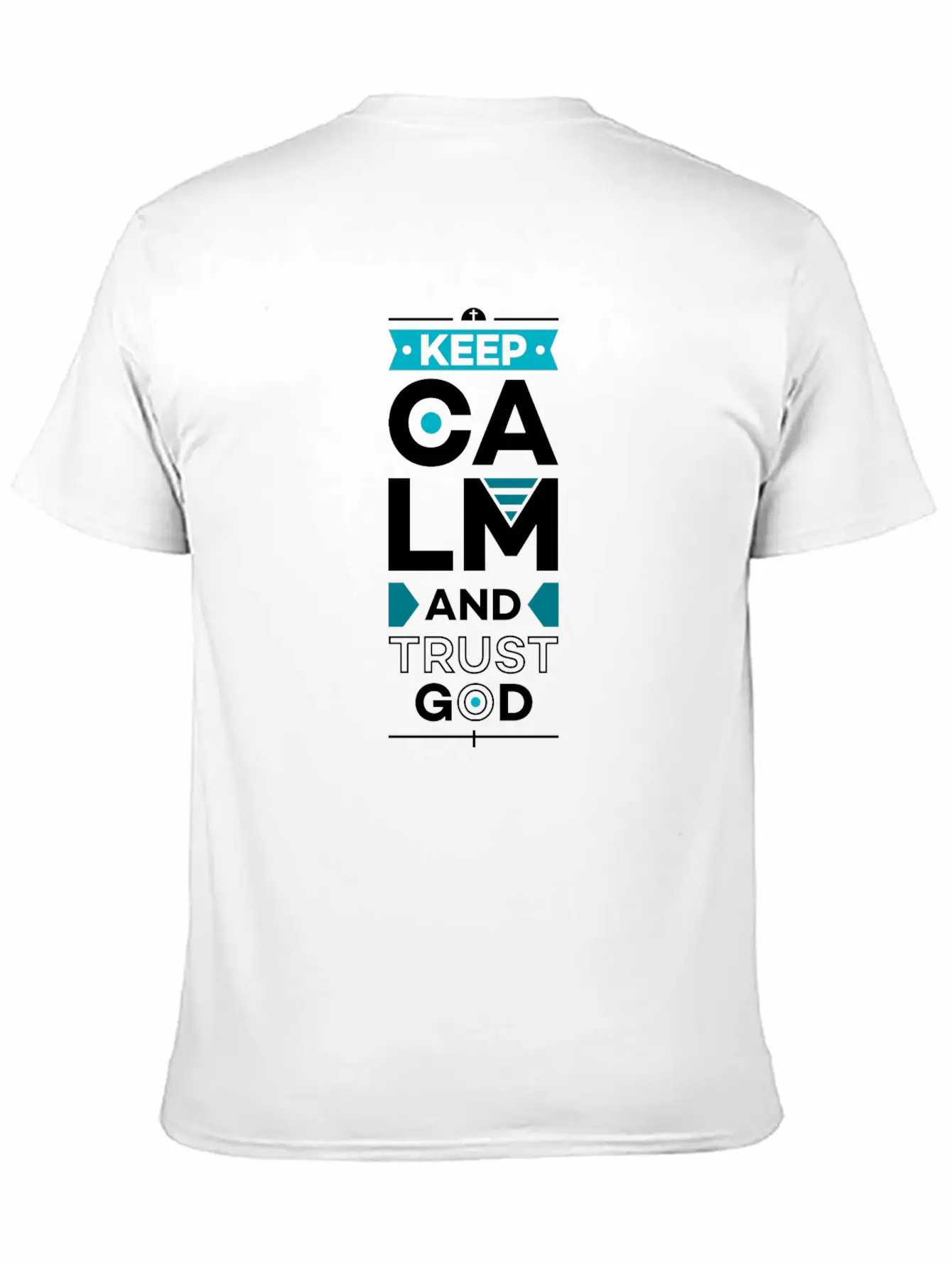 Keep Calm And Trust God Basic Graphic T-Shirt – Daily Comfort In Soft Cotton
