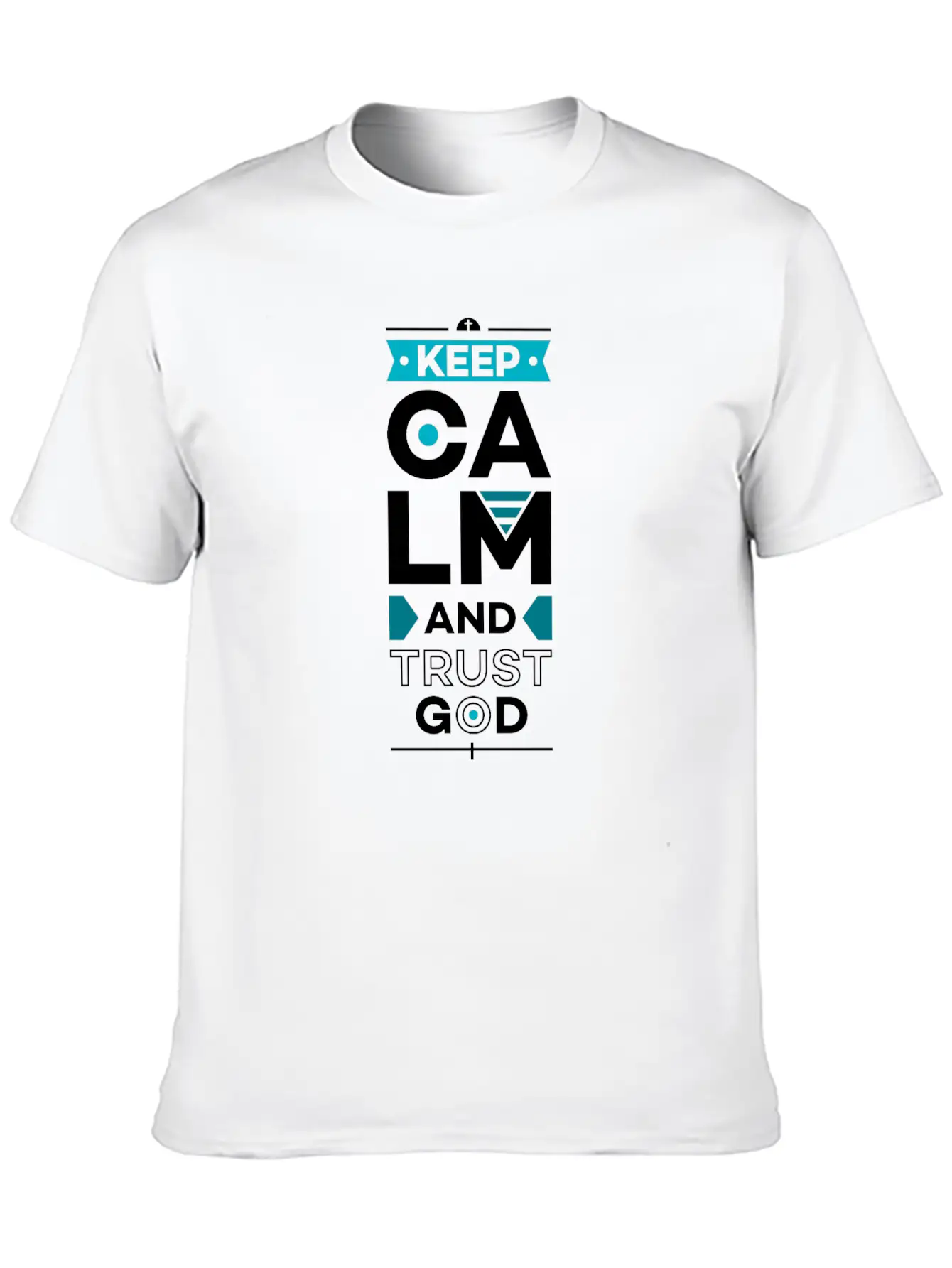 Keep Calm And Trust God Basic Graphic T-Shirt – Daily Comfort In Soft Cotton