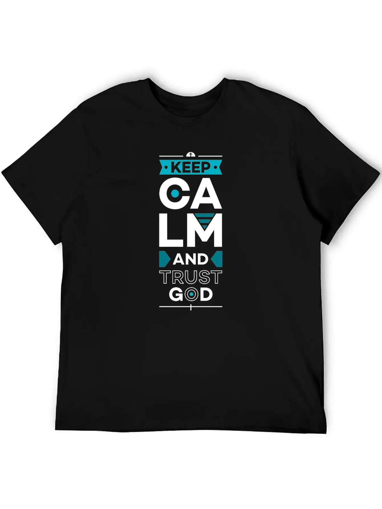 Keep Calm And Trust God Basic Graphic T-Shirt – Daily Comfort In Soft Cotton