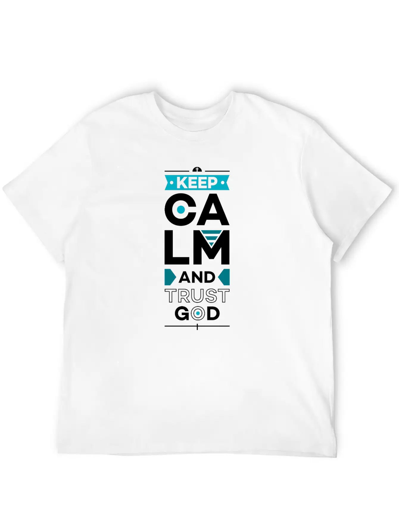 Keep Calm And Trust God Basic Graphic T-Shirt – Daily Comfort In Soft Cotton