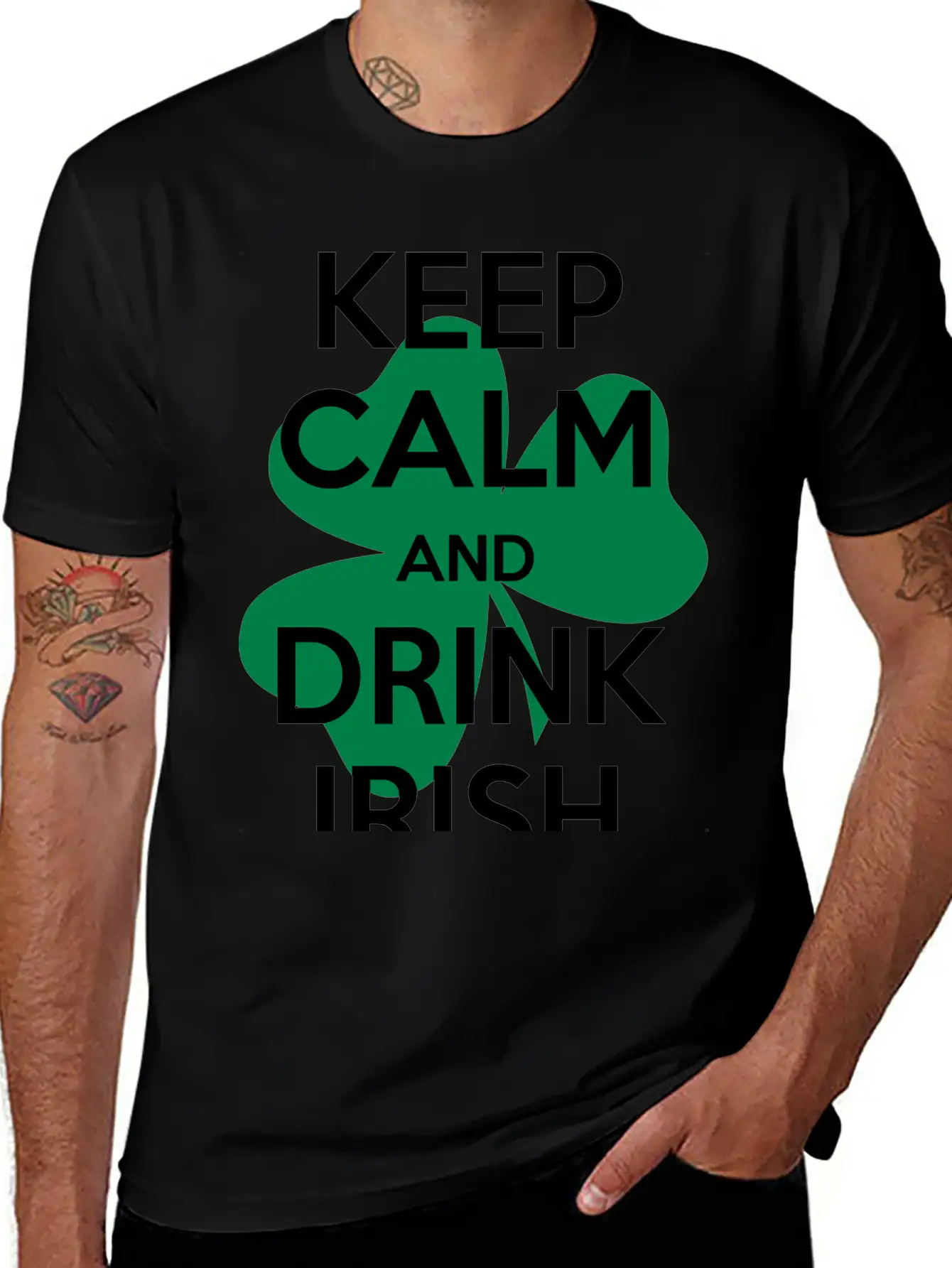 Keep Calm Irish Stylish Everyday T-Shirt – Unisex Basic Cotton Tee