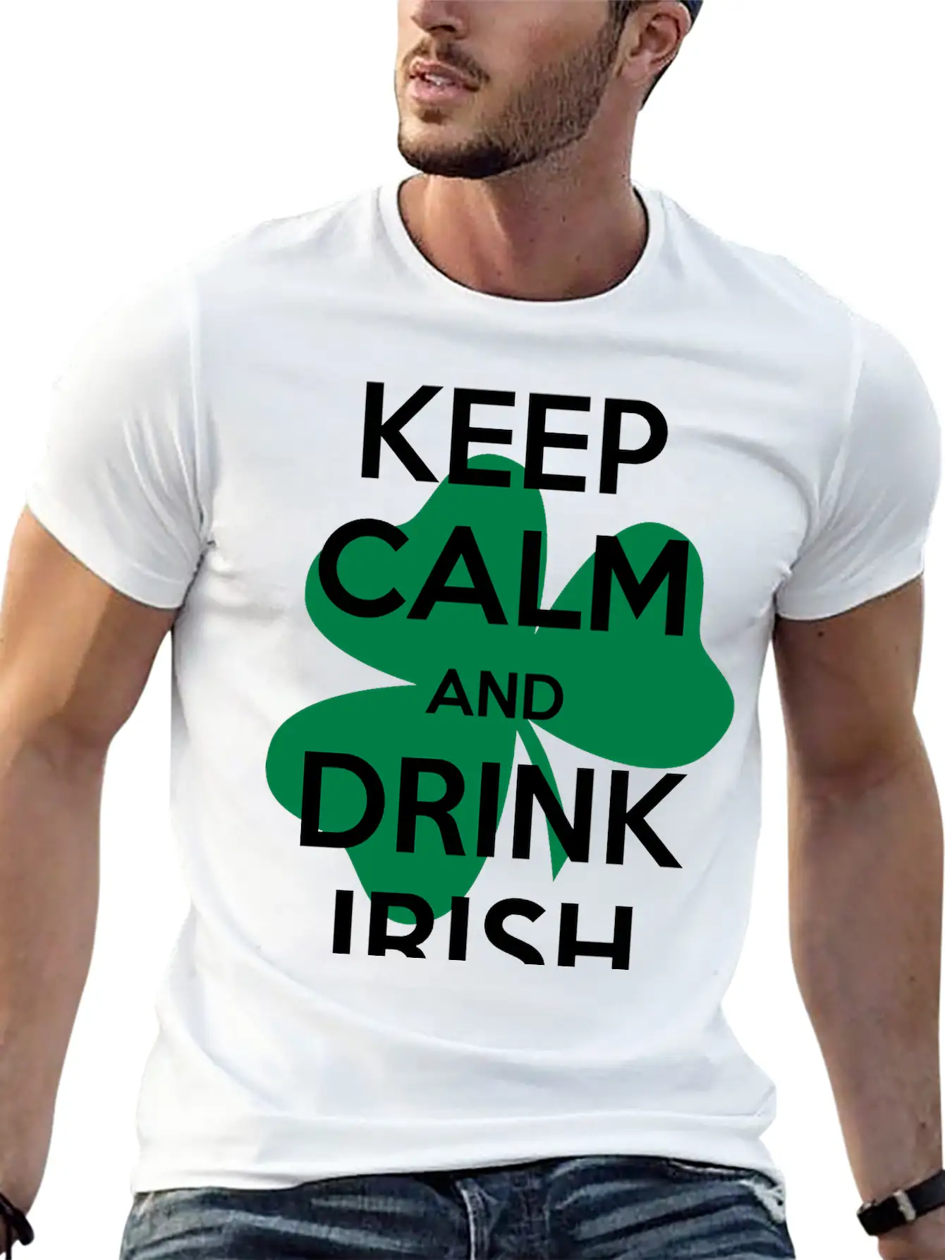 Keep Calm Irish Stylish Everyday T-Shirt – Unisex Basic Cotton Tee