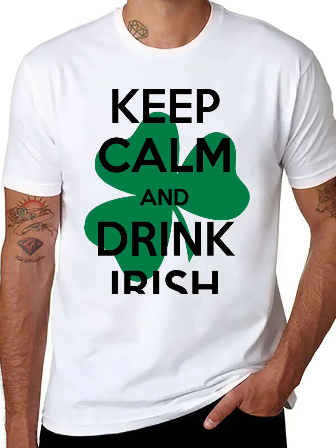 Keep Calm Irish Stylish Everyday T-Shirt – Unisex Basic Cotton Tee