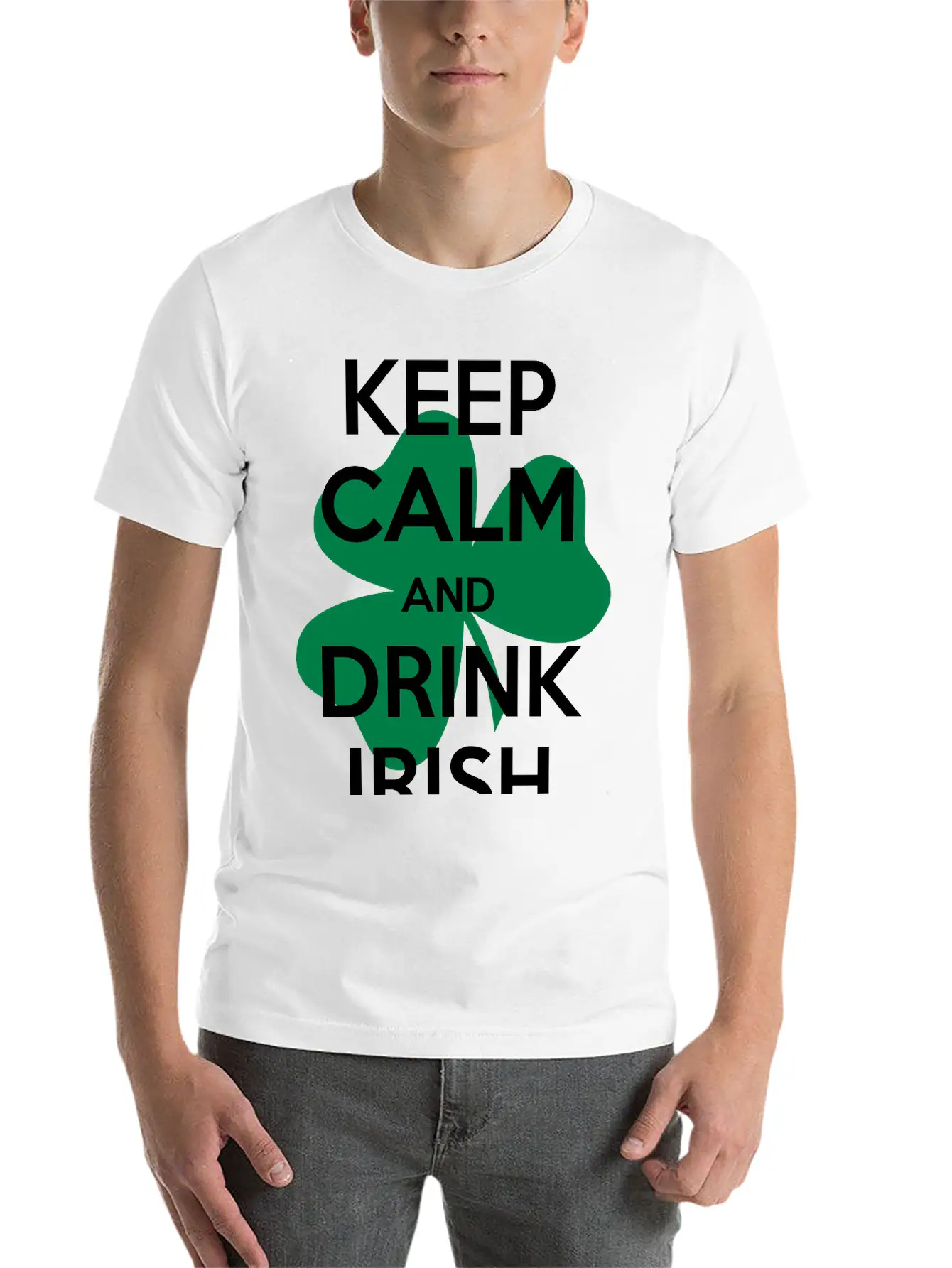 Keep Calm Irish Stylish Everyday T-Shirt – Unisex Basic Cotton Tee
