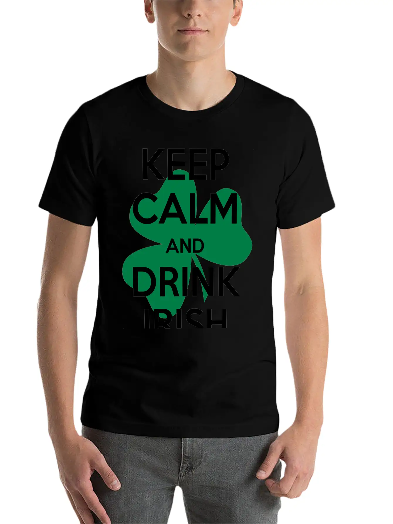 Keep Calm Irish Stylish Everyday T-Shirt – Unisex Basic Cotton Tee