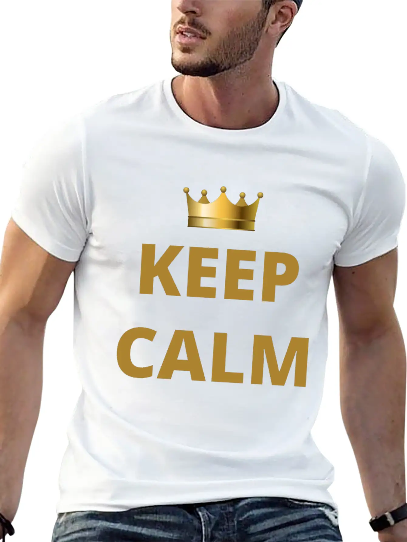 KEEP CALM Keep Calm Timeless Short Sleeve Tee – Comfy And Minimalist Design