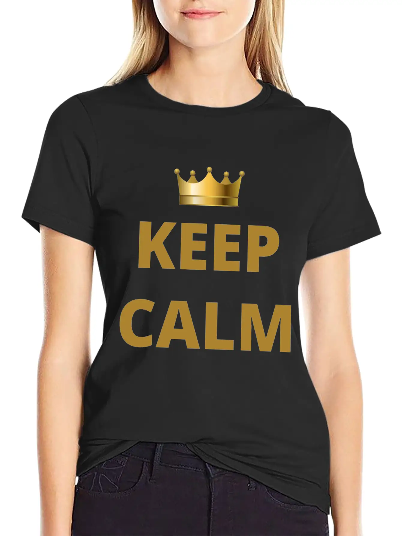 KEEP CALM Keep Calm Timeless Short Sleeve Tee – Comfy And Minimalist Design
