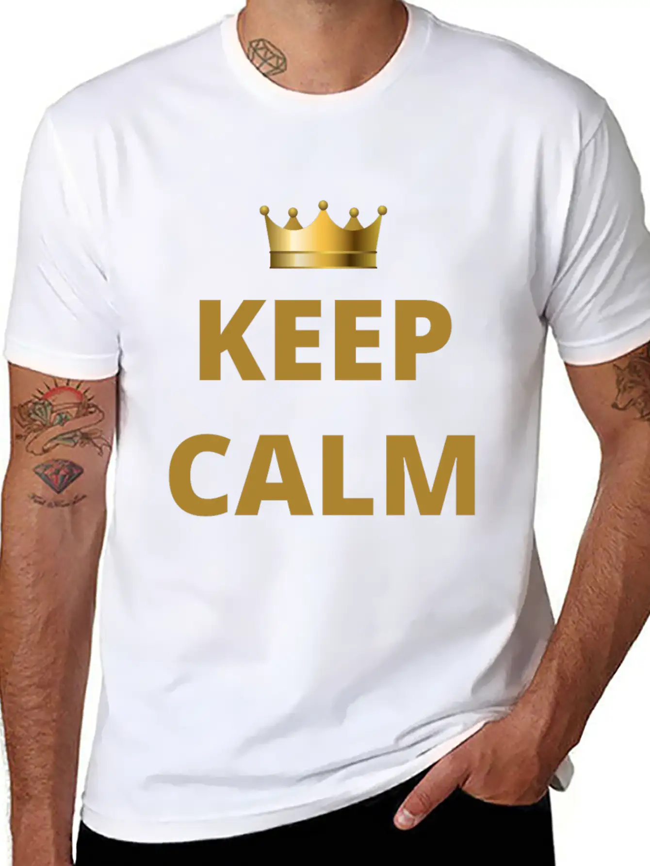 KEEP CALM Keep Calm Timeless Short Sleeve Tee – Comfy And Minimalist Design