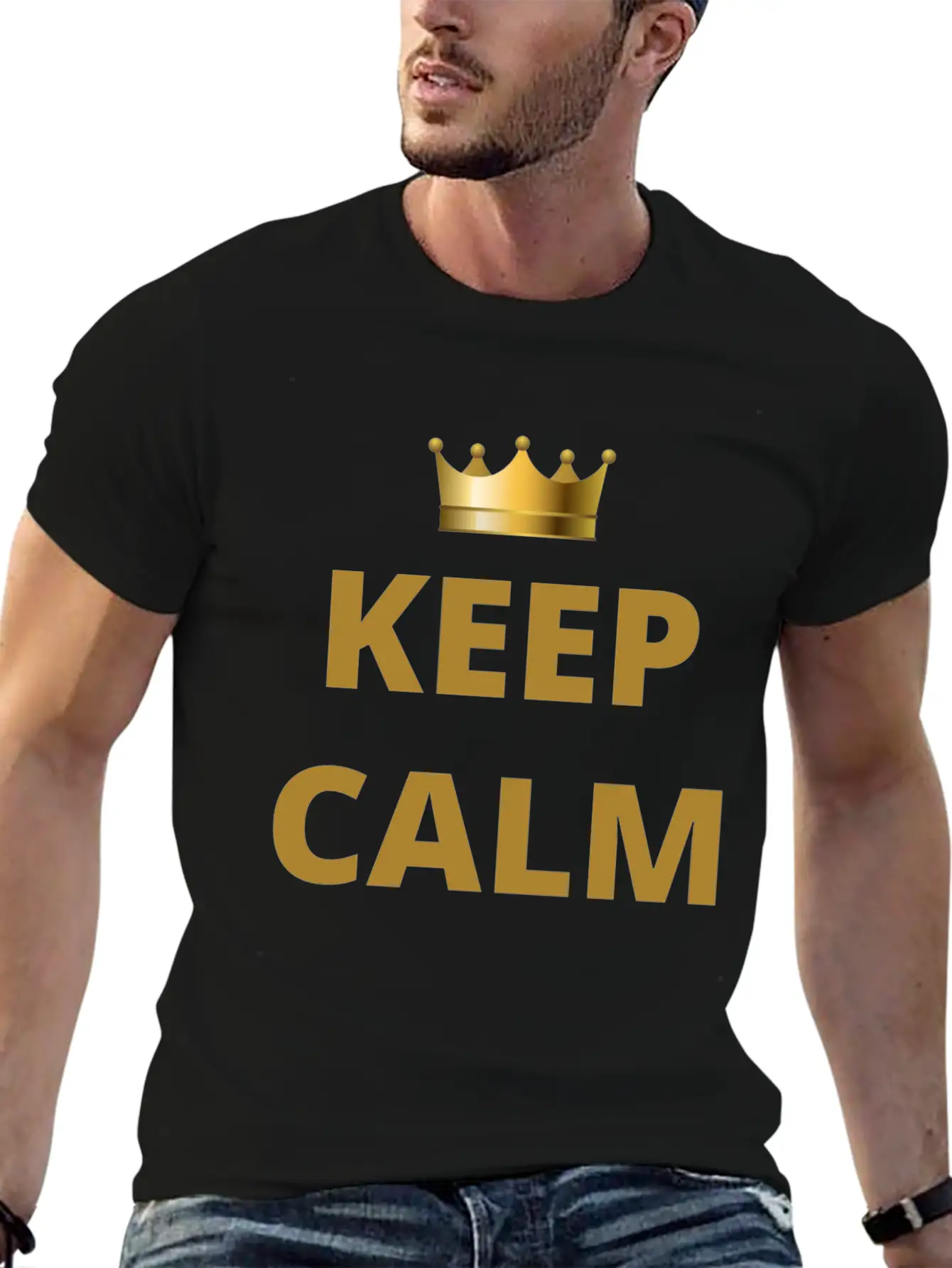 KEEP CALM Keep Calm Timeless Short Sleeve Tee – Comfy And Minimalist Design