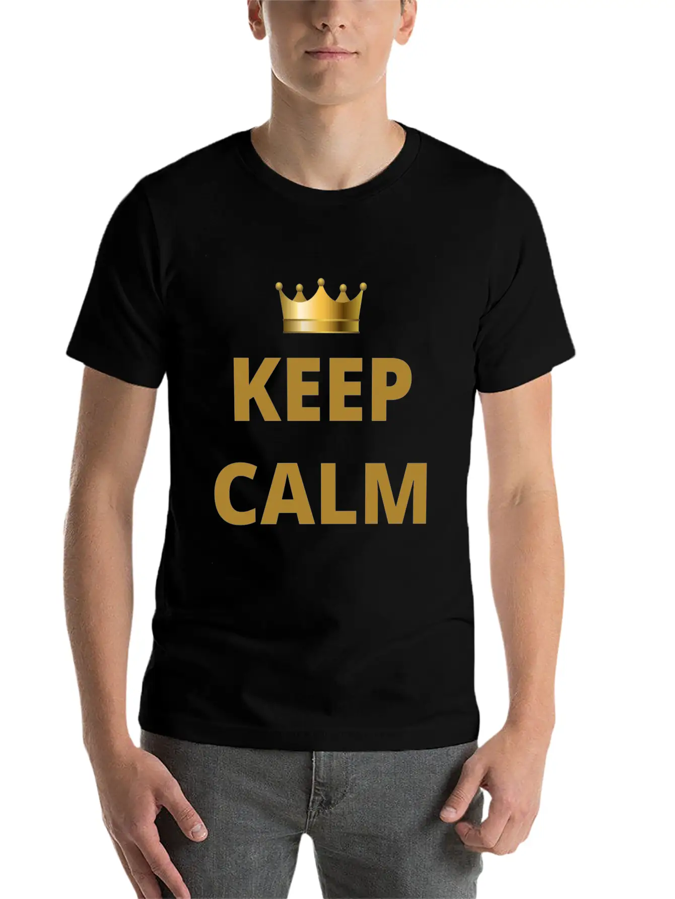 KEEP CALM Keep Calm Timeless Short Sleeve Tee – Comfy And Minimalist Design