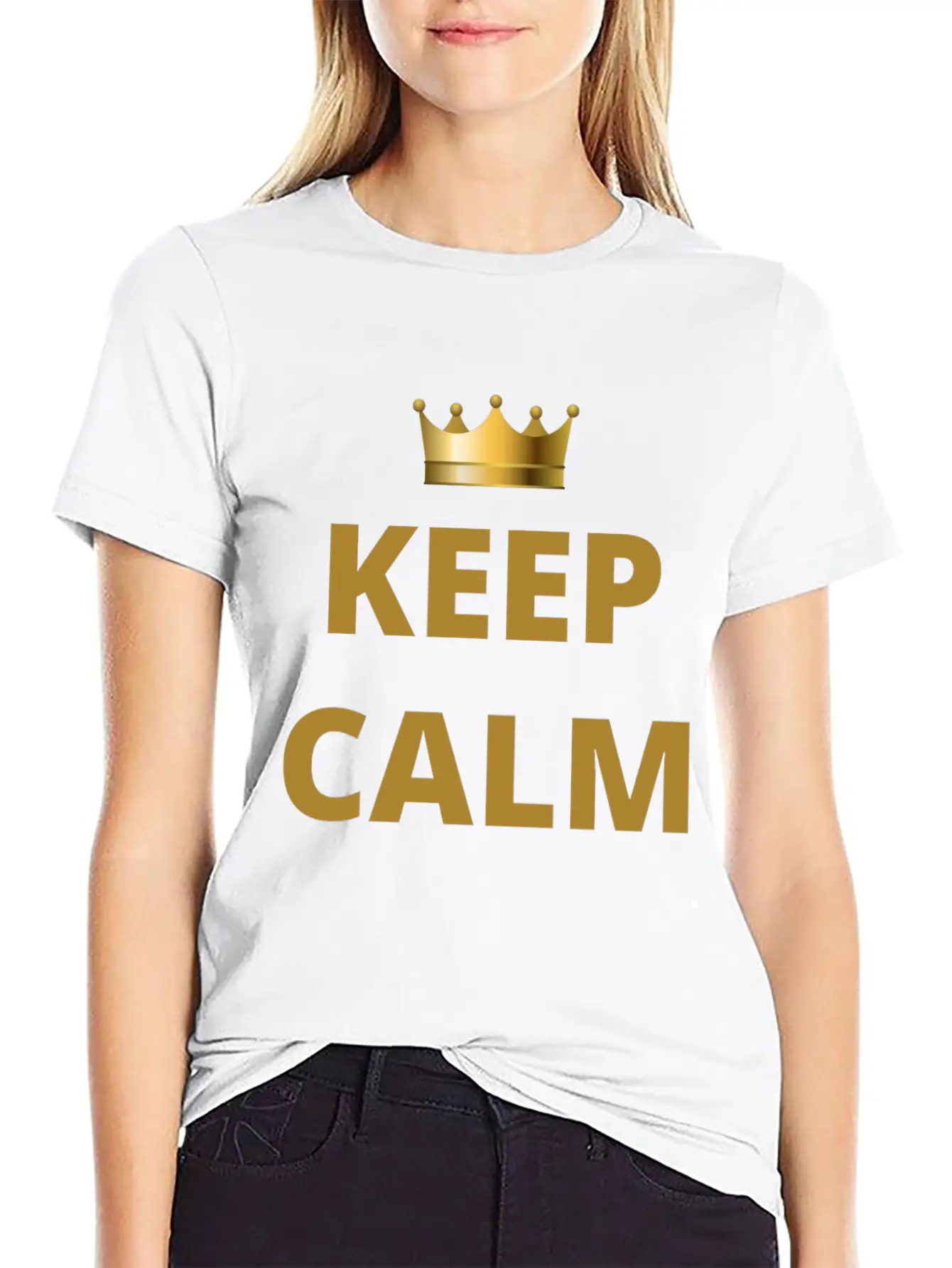 KEEP CALM Keep Calm Timeless Short Sleeve Tee – Comfy And Minimalist Design