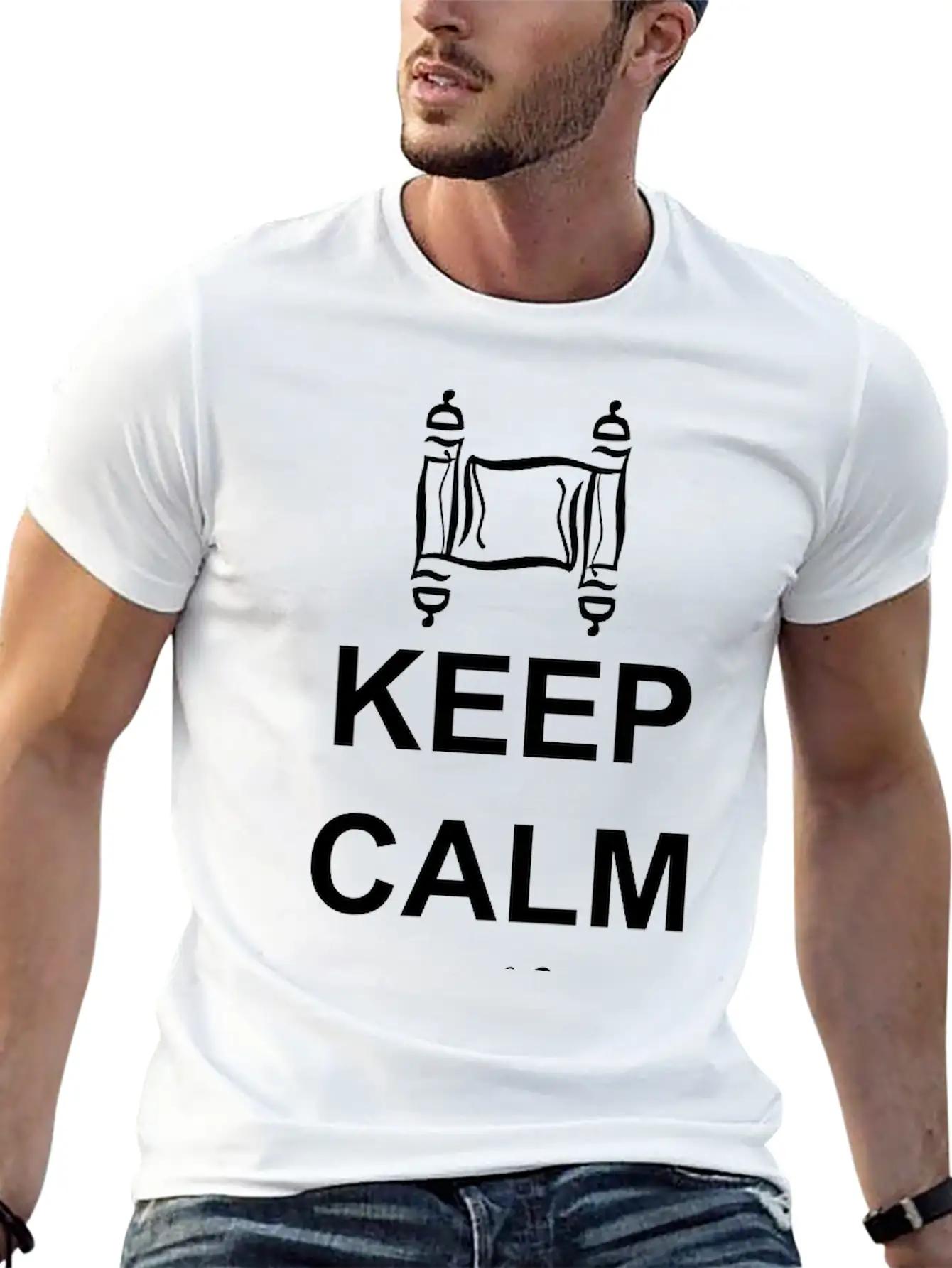 Keep Calm Obey Torah Stylish Everyday T-Shirt – Unisex Basic Cotton Tee