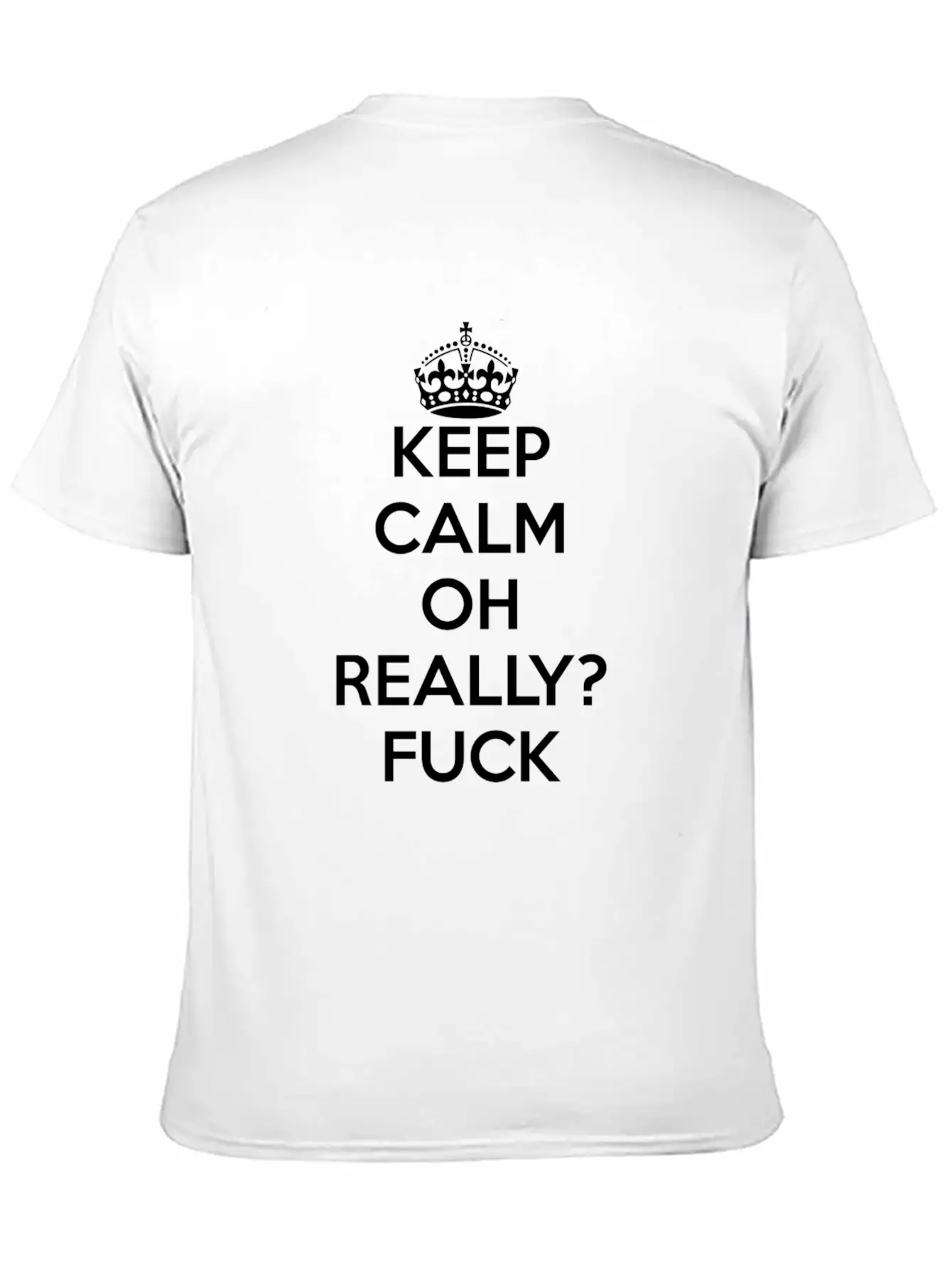Keep Calm Oh Really Fuck Essential Unisex Summer Tee – Soft Cotton Casual Fit