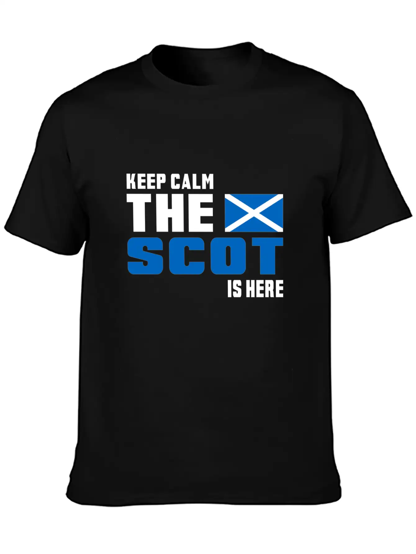 Keep Calm Scotland Design Gift Idea Basic Graphic T-Shirt – Daily Comfort In Soft Cotton