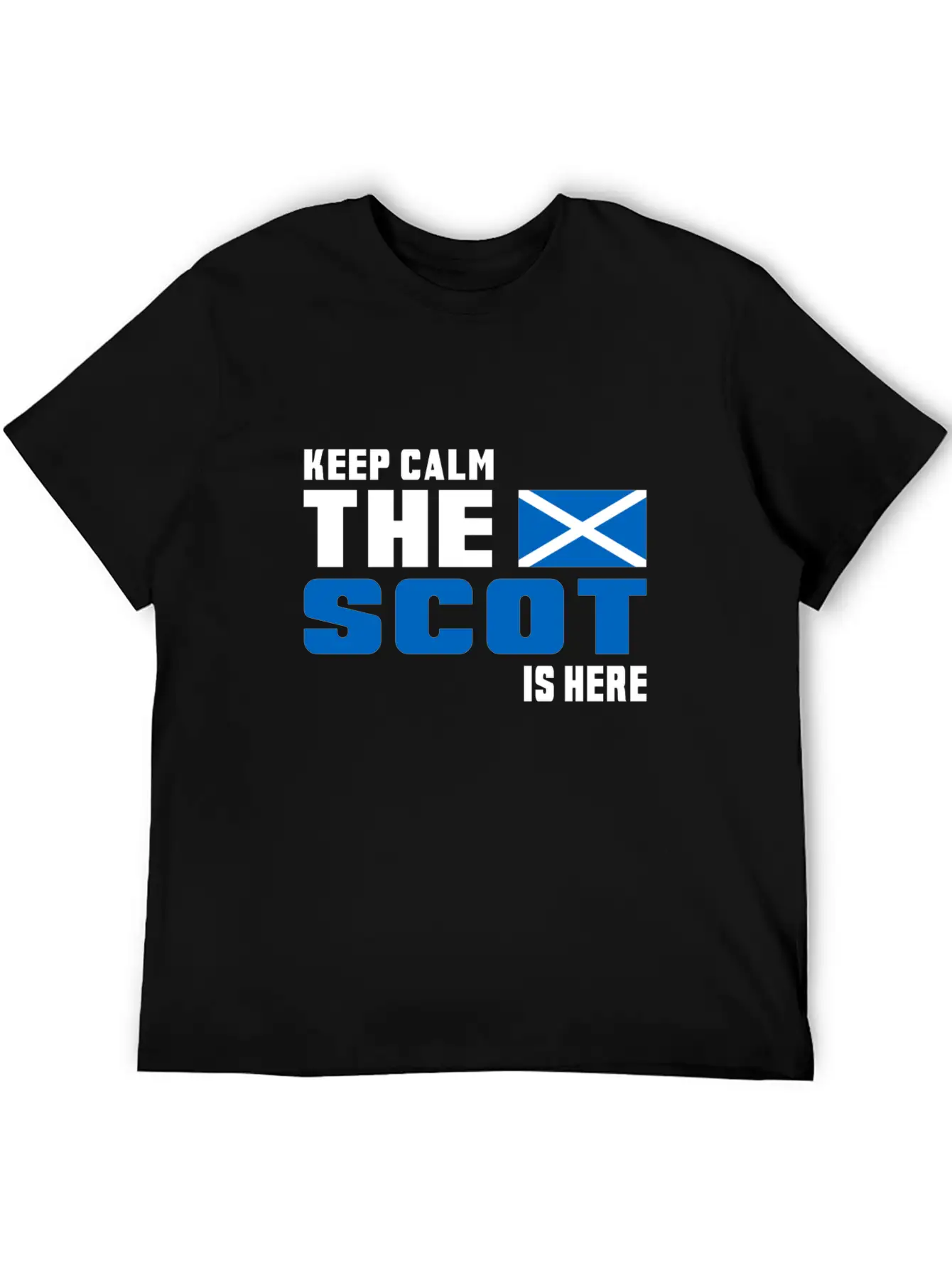 Keep Calm Scotland Design Gift Idea Basic Graphic T-Shirt – Daily Comfort In Soft Cotton