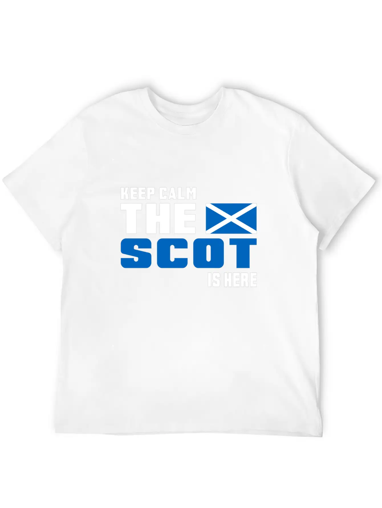 Keep Calm Scotland Design Gift Idea Basic Graphic T-Shirt – Daily Comfort In Soft Cotton