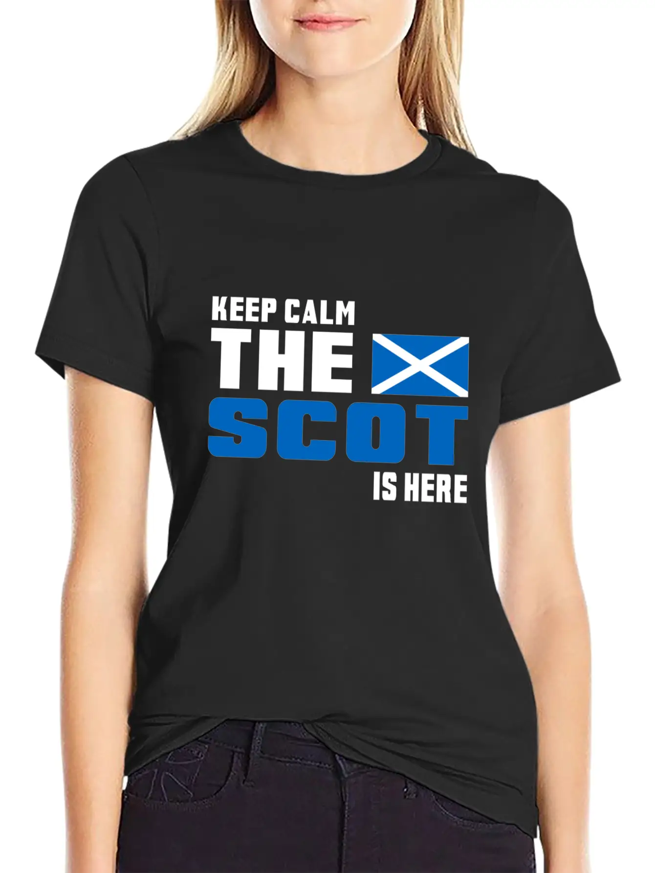 Keep Calm Scotland Design Gift Idea Basic Graphic T-Shirt – Daily Comfort In Soft Cotton