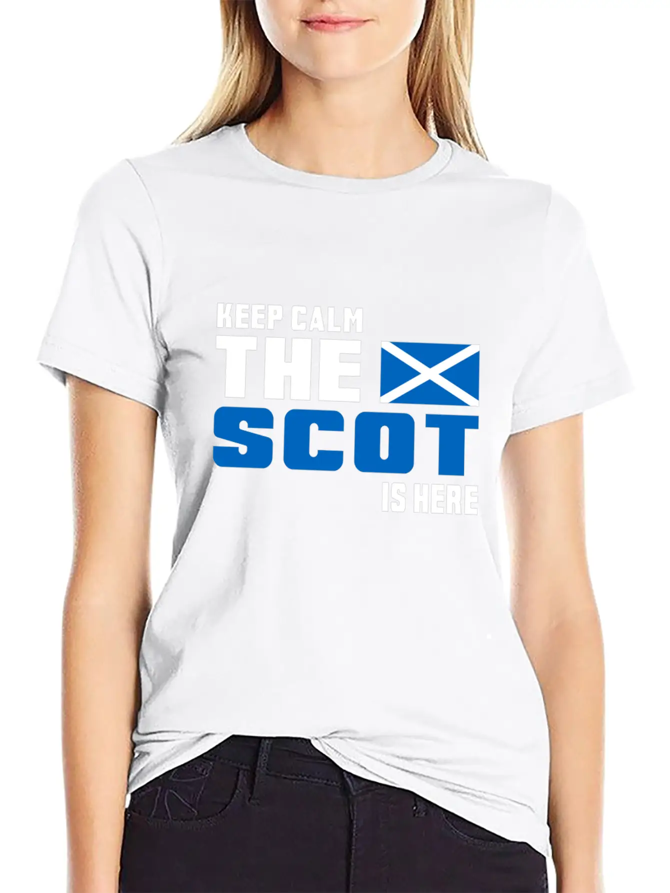 Keep Calm Scotland Design Gift Idea Basic Graphic T-Shirt – Daily Comfort In Soft Cotton