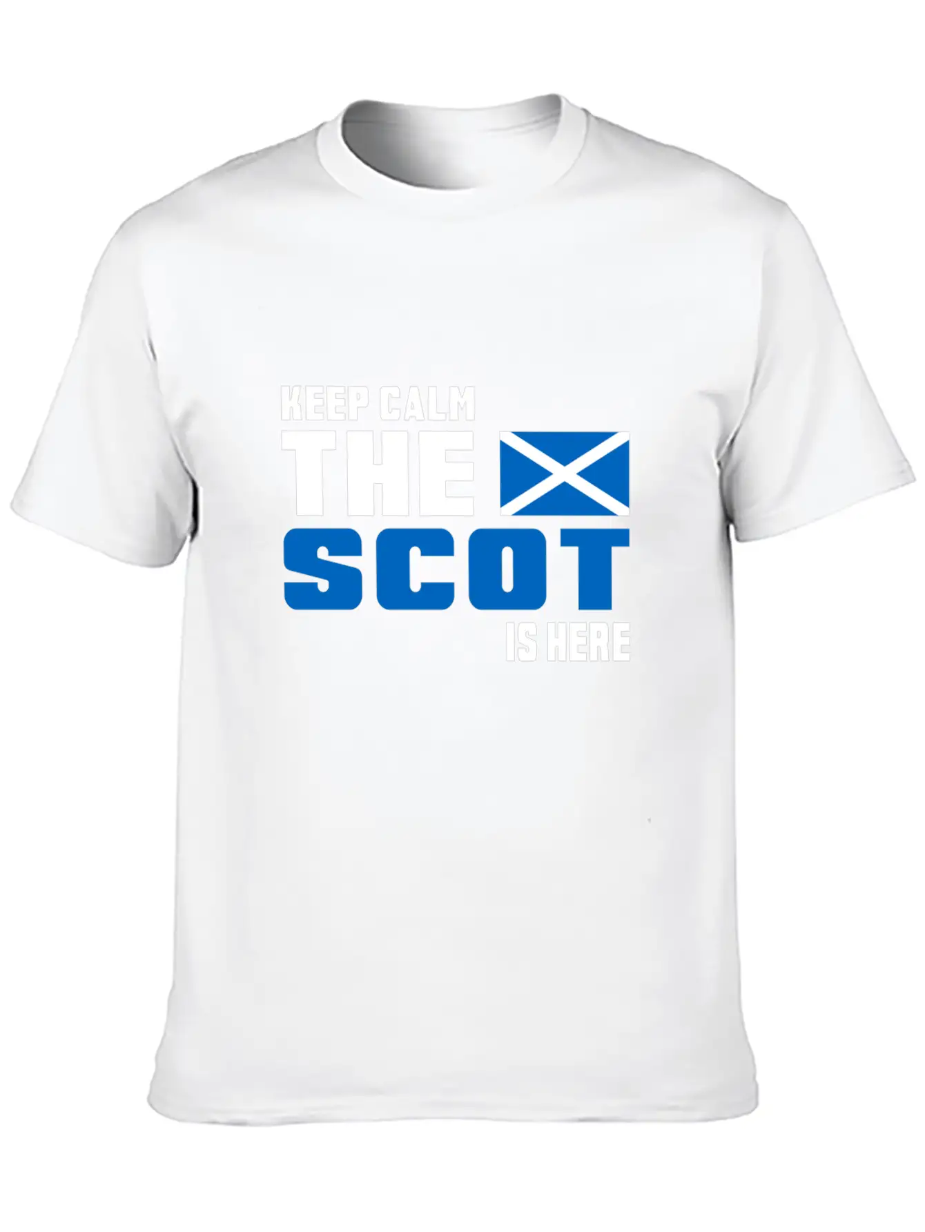 Keep Calm Scotland Design Gift Idea Basic Graphic T-Shirt – Daily Comfort In Soft Cotton