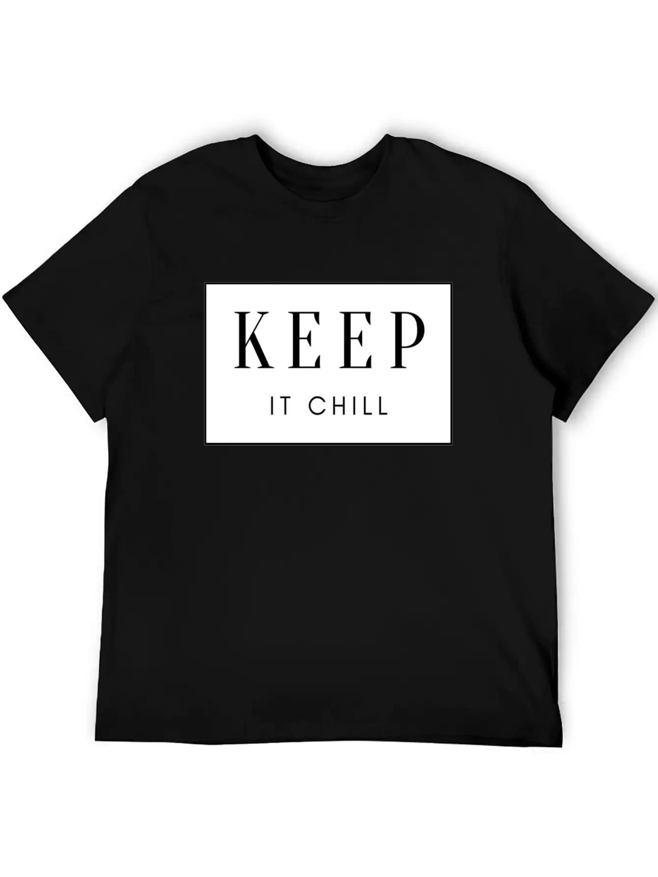 Keep It Chill Comfortable Minimalist Graphic Tee – Summer Style Essential