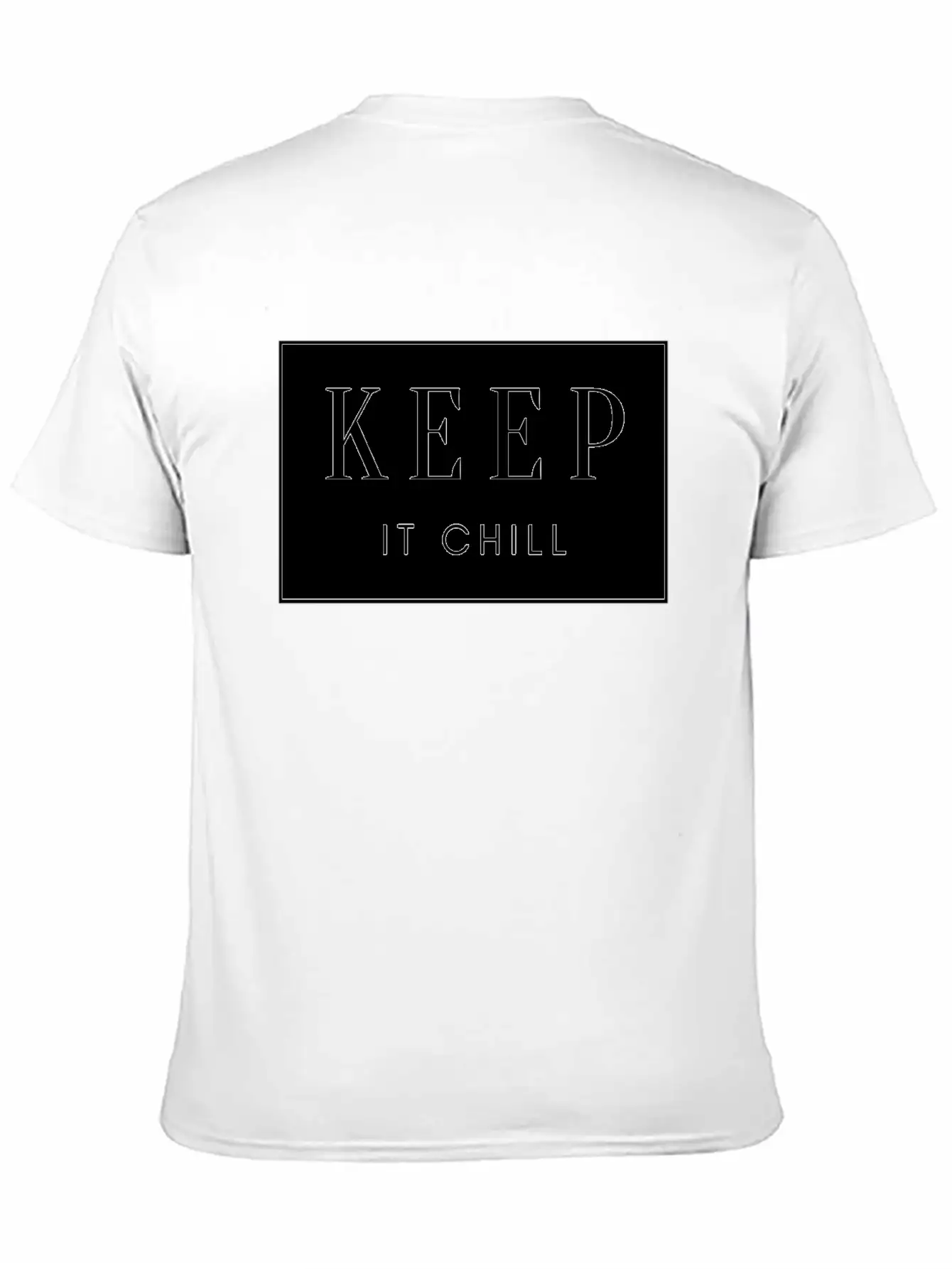 Keep It Chill Comfortable Minimalist Graphic Tee – Summer Style Essential