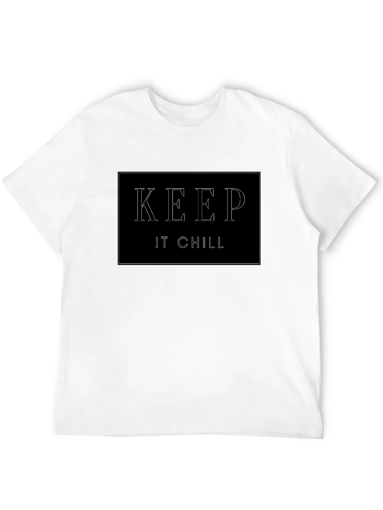 Keep It Chill Comfortable Minimalist Graphic Tee – Summer Style Essential