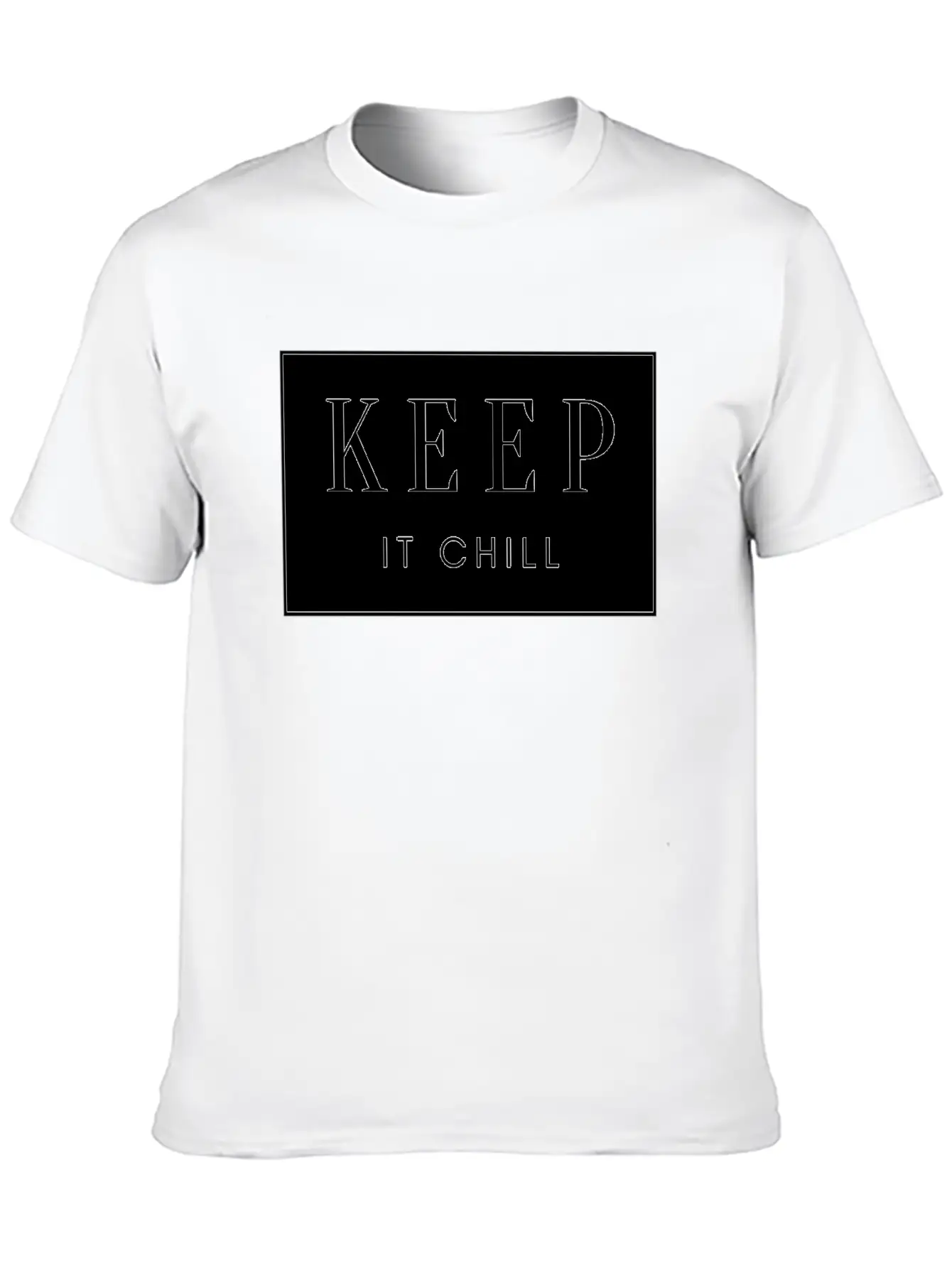 Keep It Chill Comfortable Minimalist Graphic Tee – Summer Style Essential