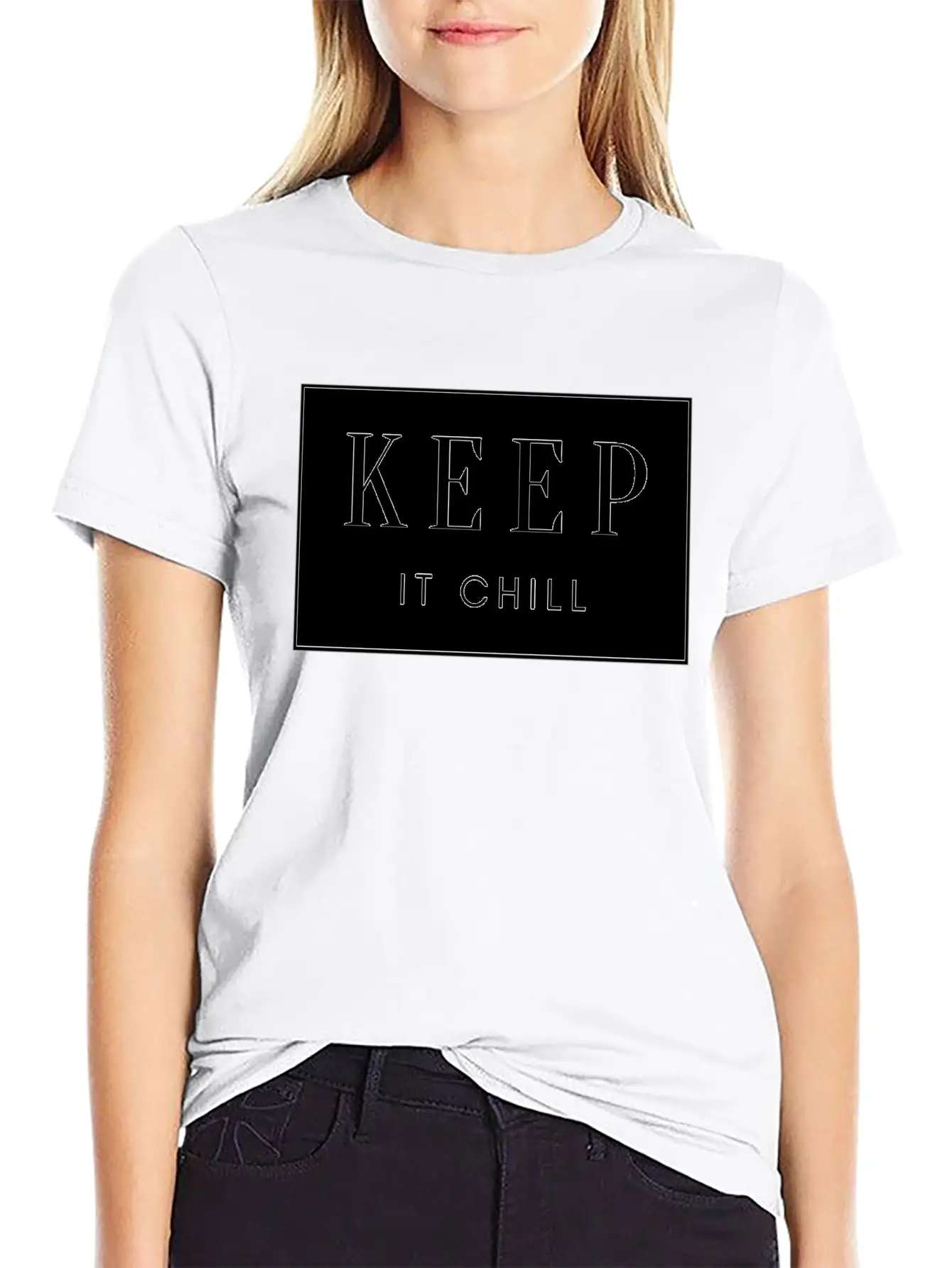 Keep It Chill Comfortable Minimalist Graphic Tee – Summer Style Essential