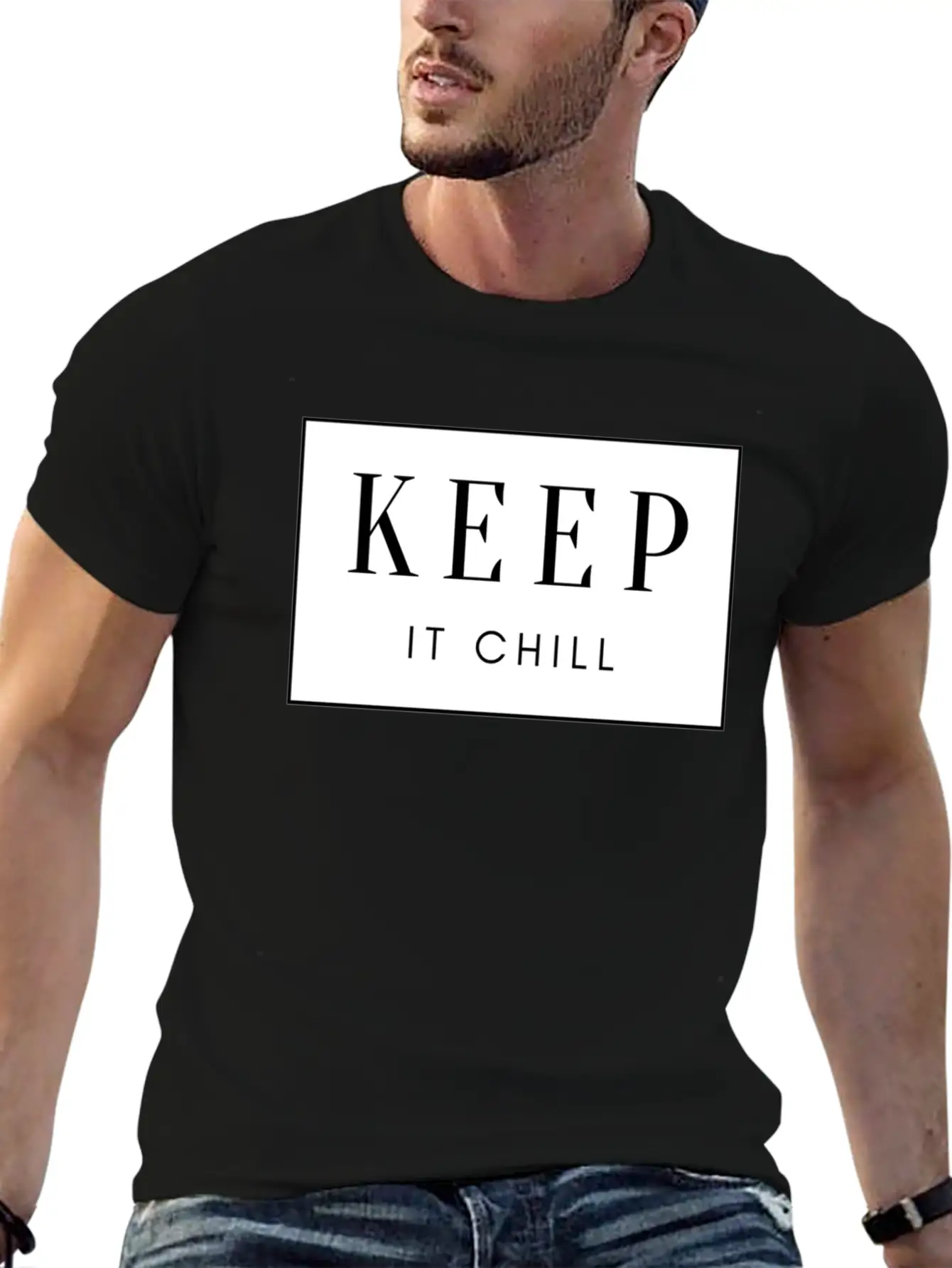 Keep It Chill Comfortable Minimalist Graphic Tee – Summer Style Essential