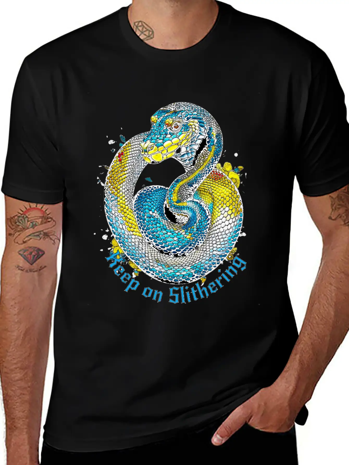 Keep On Slithering Stylish Everyday T-Shirt – Unisex Basic Cotton Tee