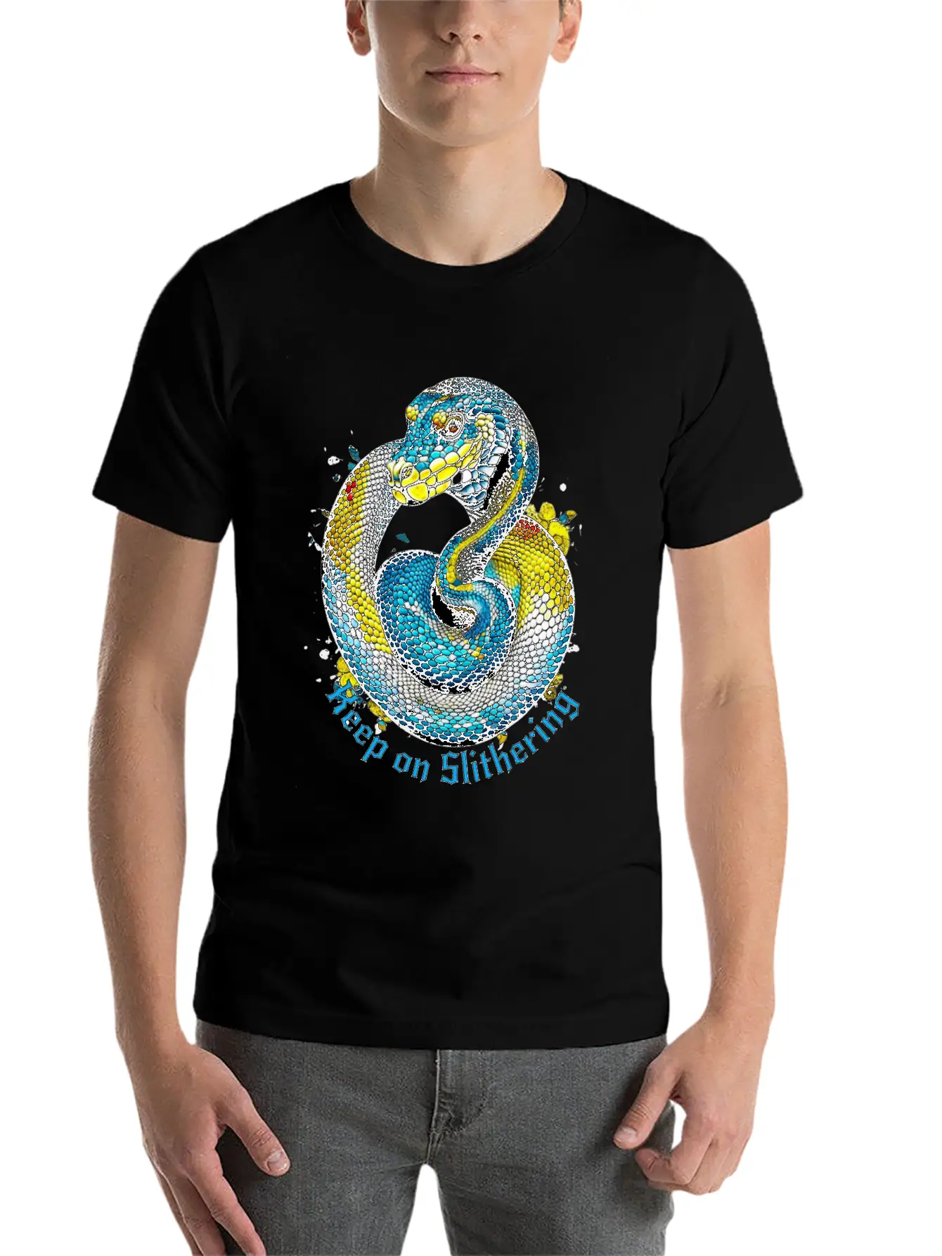 Keep On Slithering Stylish Everyday T-Shirt – Unisex Basic Cotton Tee