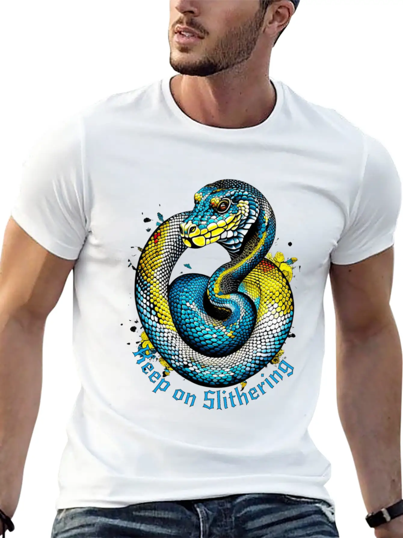 Keep On Slithering Stylish Everyday T-Shirt – Unisex Basic Cotton Tee