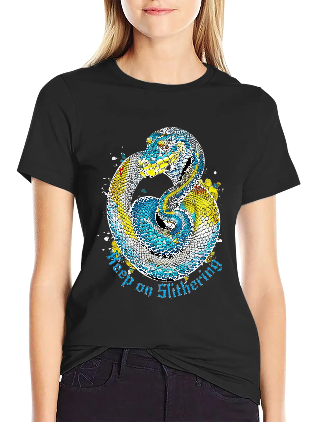 Keep On Slithering Stylish Everyday T-Shirt – Unisex Basic Cotton Tee