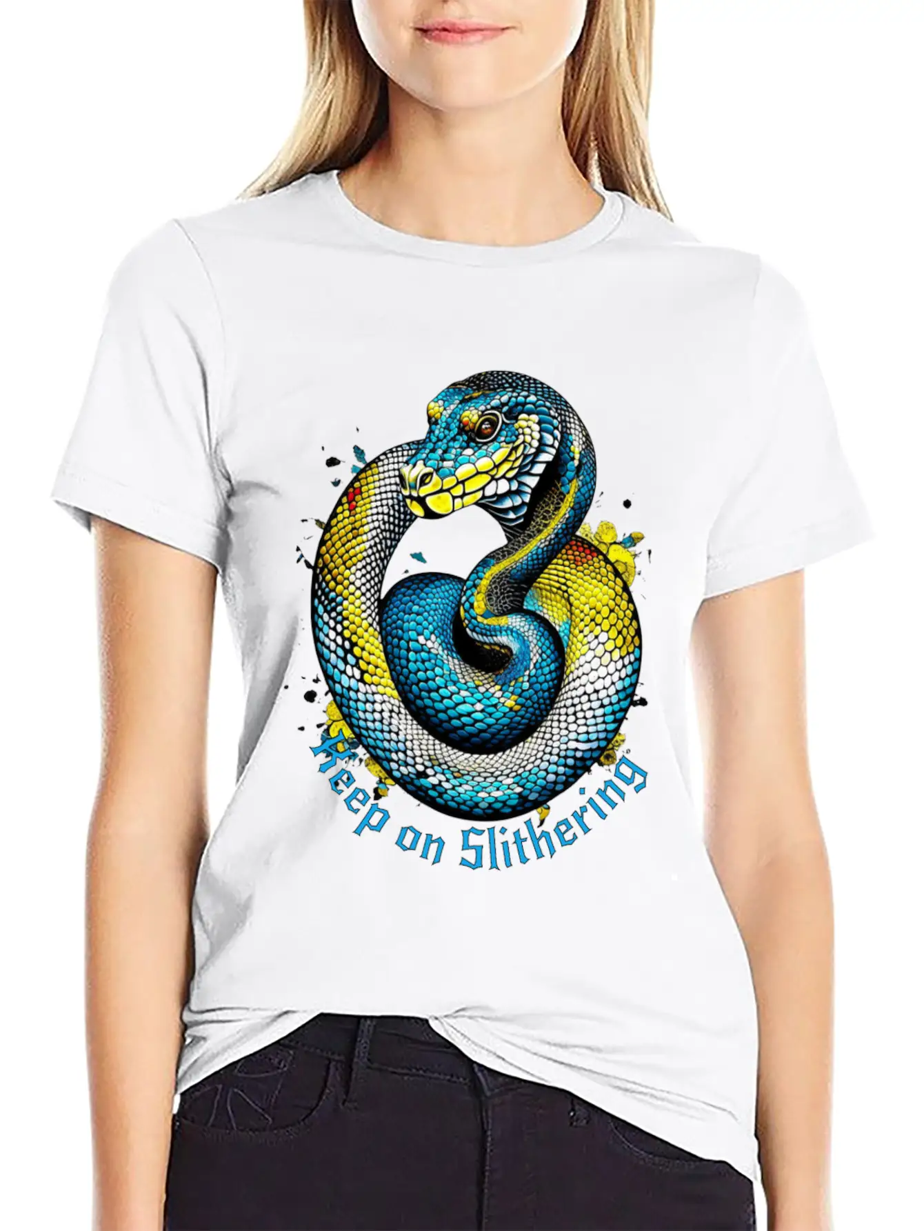 Keep On Slithering Stylish Everyday T-Shirt – Unisex Basic Cotton Tee