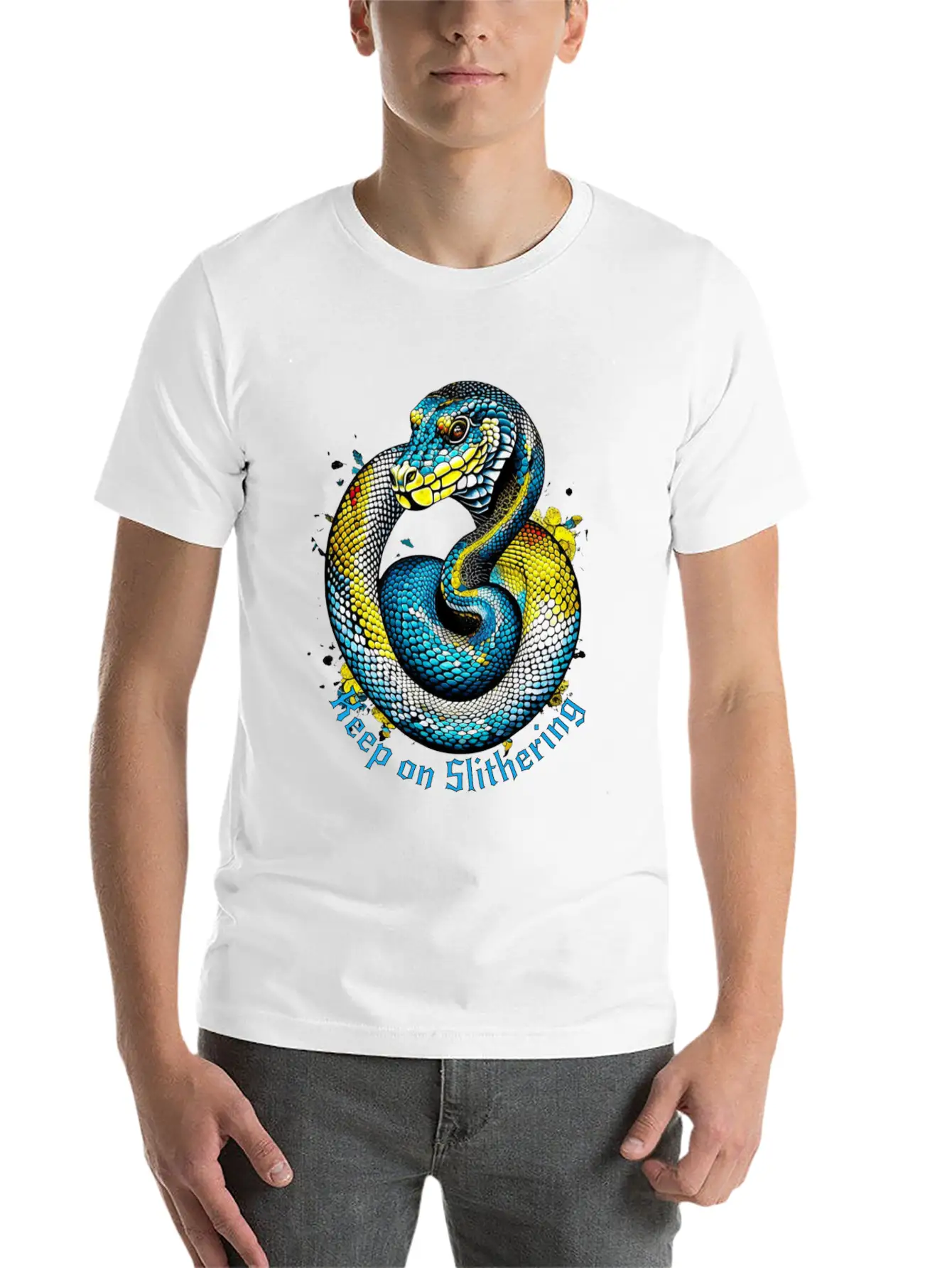 Keep On Slithering Stylish Everyday T-Shirt – Unisex Basic Cotton Tee
