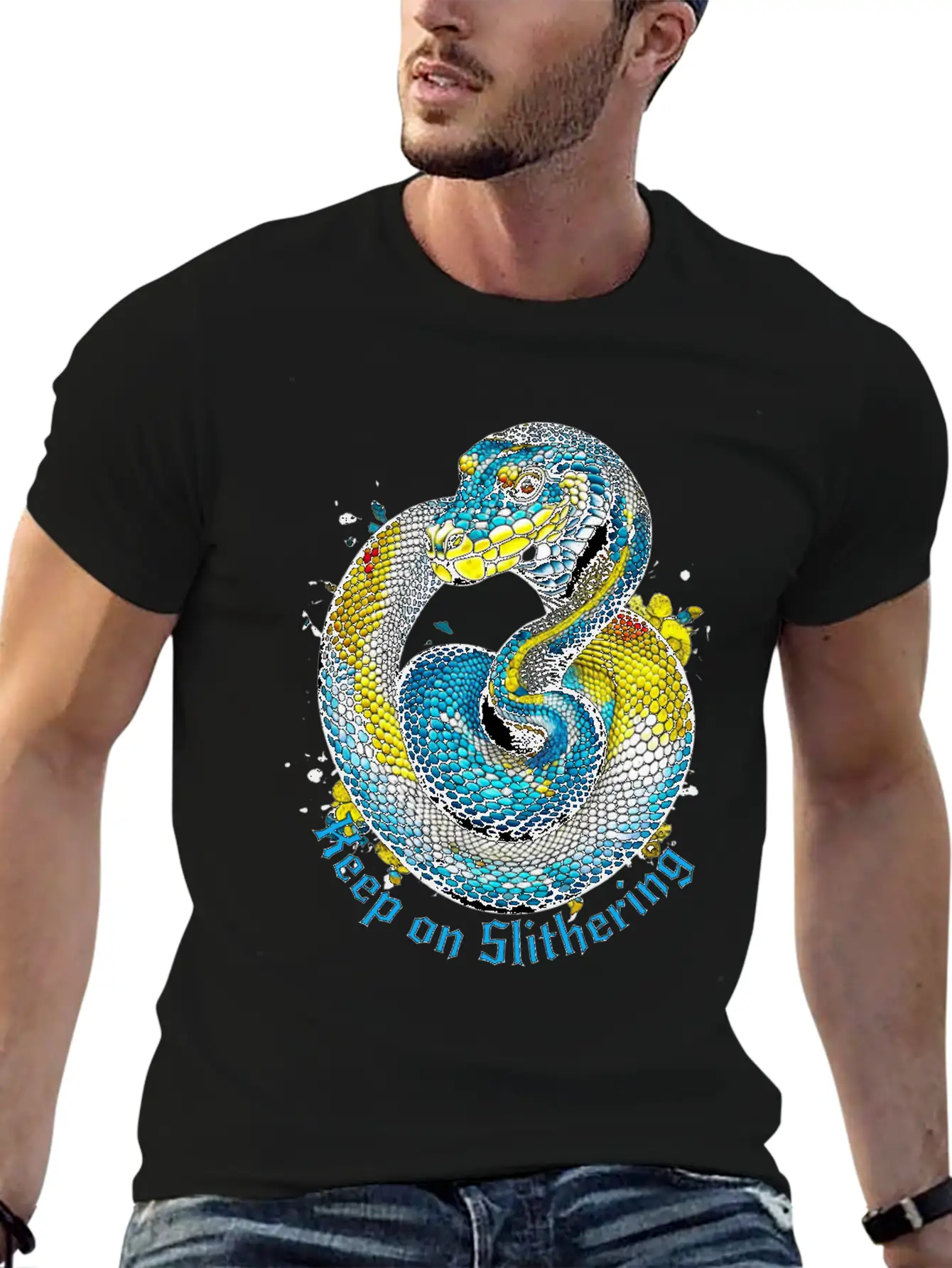 Keep On Slithering Stylish Everyday T-Shirt – Unisex Basic Cotton Tee