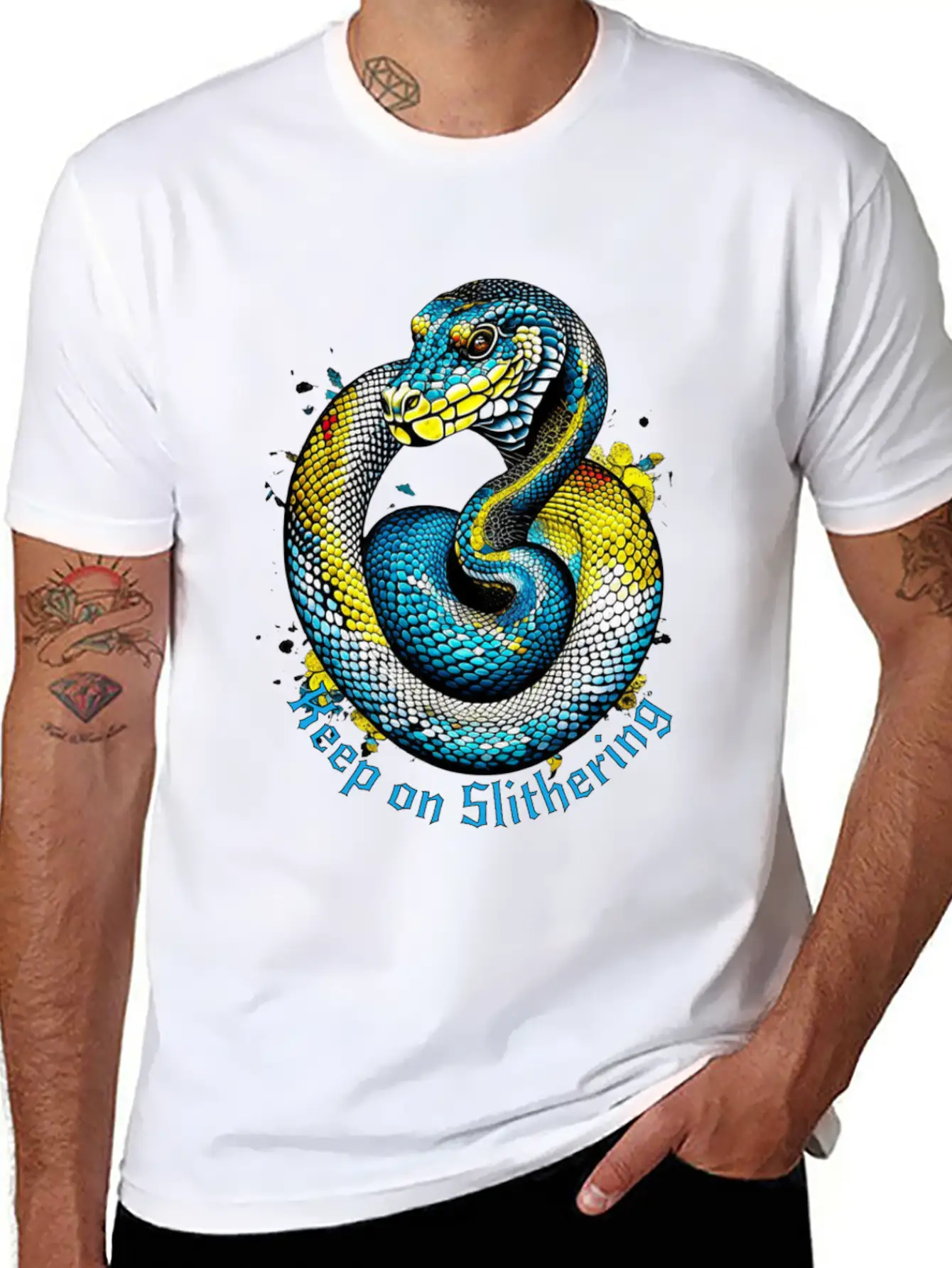 Keep On Slithering Stylish Everyday T-Shirt – Unisex Basic Cotton Tee