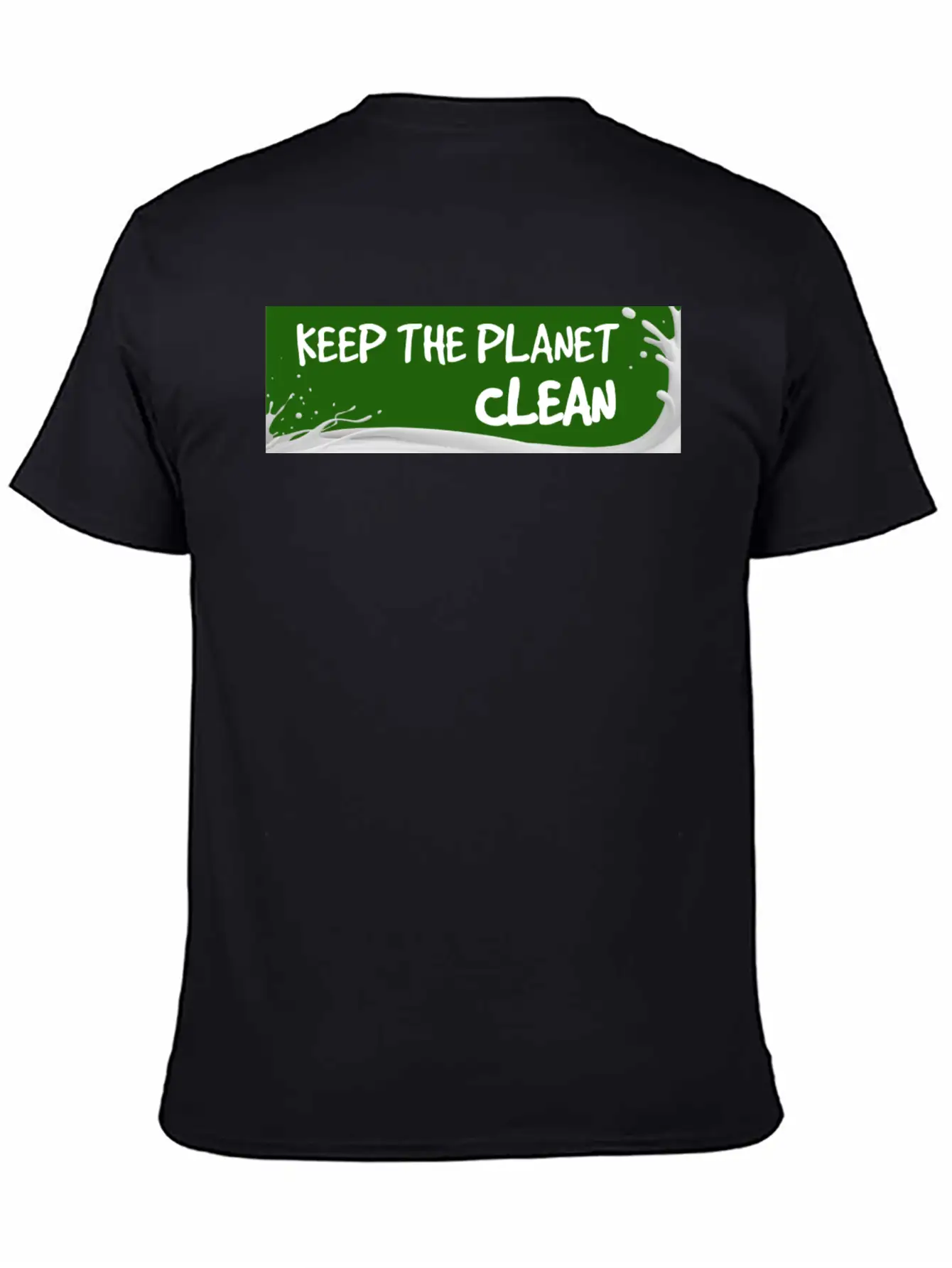 Keep The Planet Clean Unisex Short Sleeve Soft Cotton T-Shirt – Casual Everyday Wear