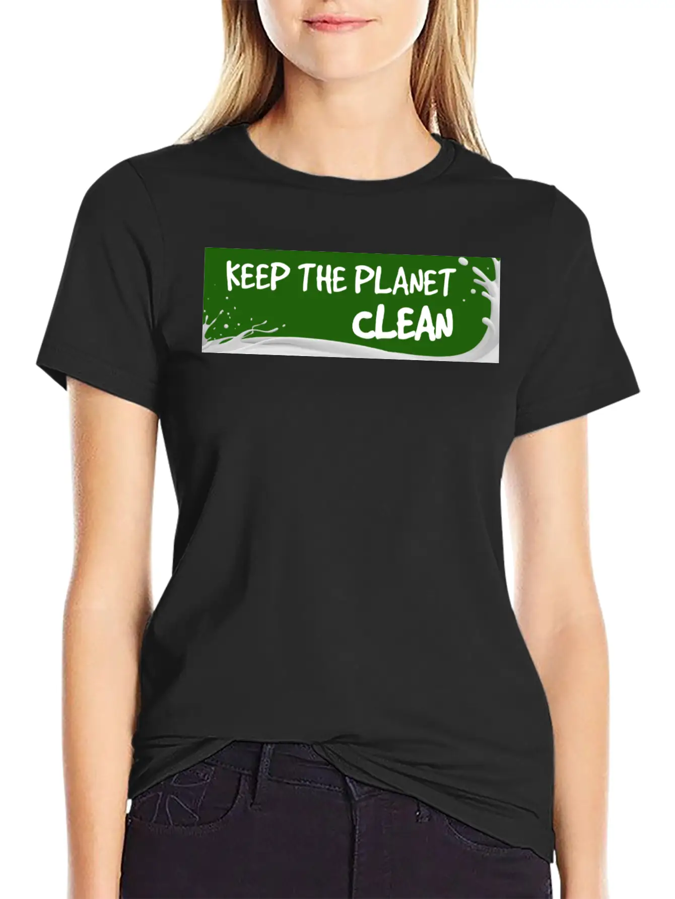 Keep The Planet Clean Unisex Short Sleeve Soft Cotton T-Shirt – Casual Everyday Wear