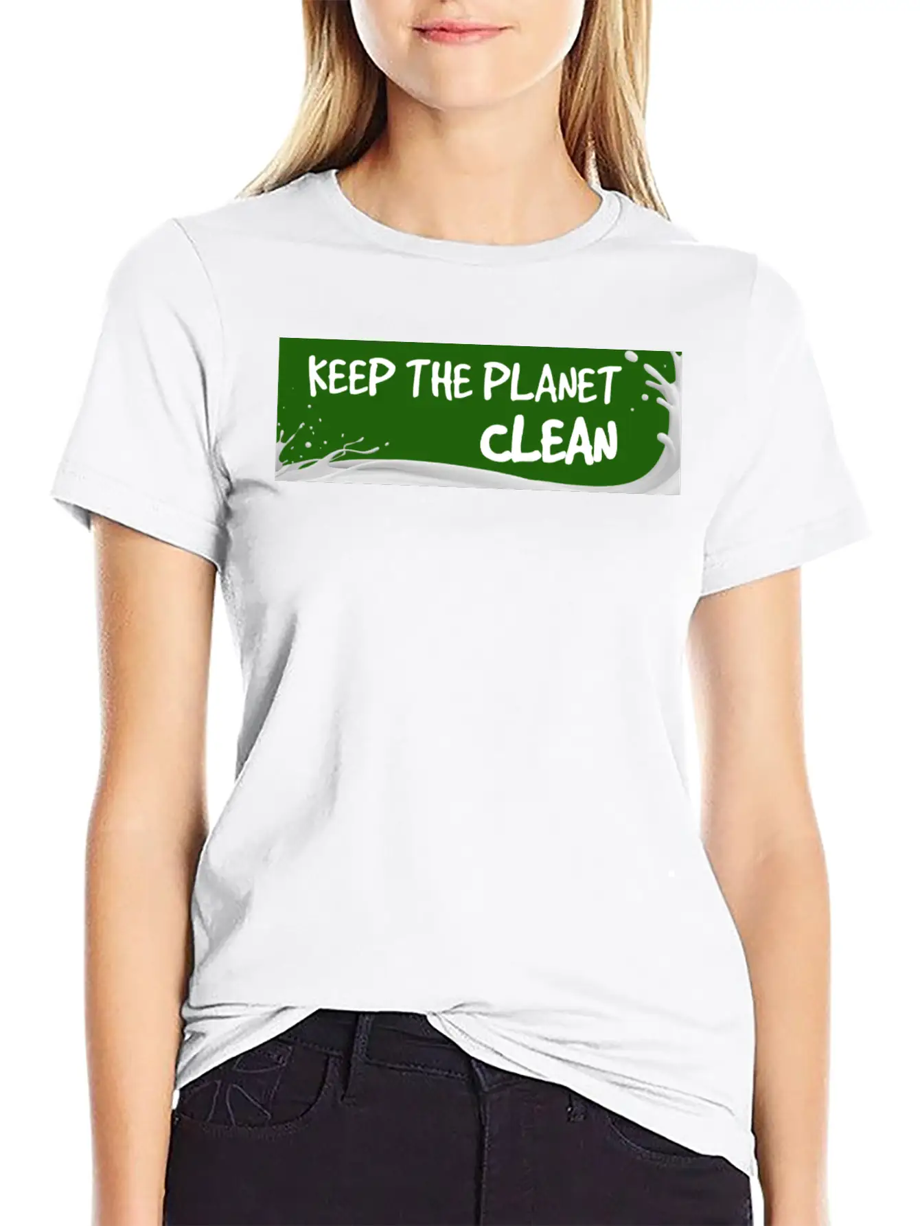 Keep The Planet Clean Unisex Short Sleeve Soft Cotton T-Shirt – Casual Everyday Wear