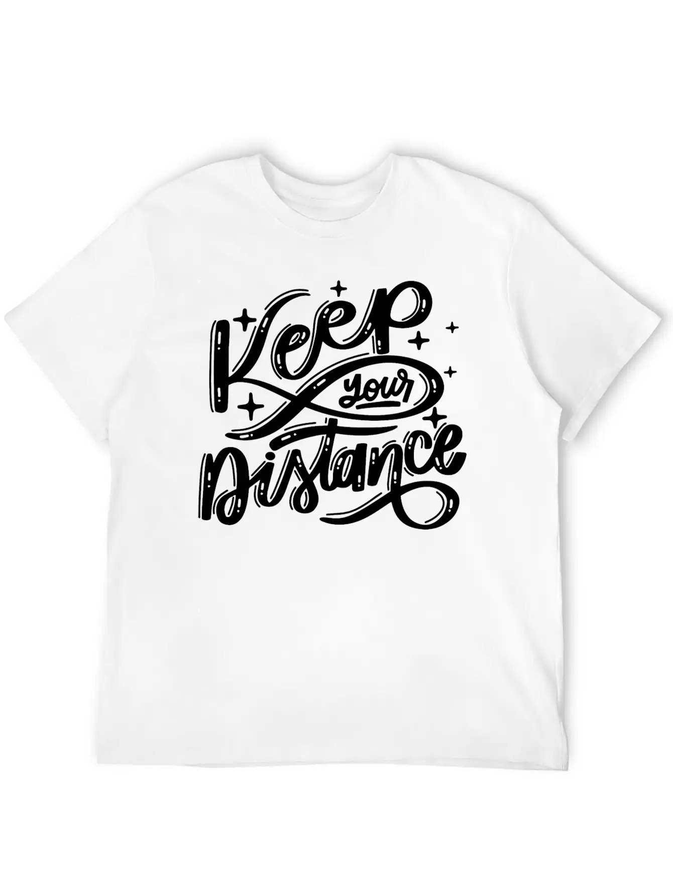 Keep Your Distance Timeless Short Sleeve Tee – Comfy And Minimalist Design