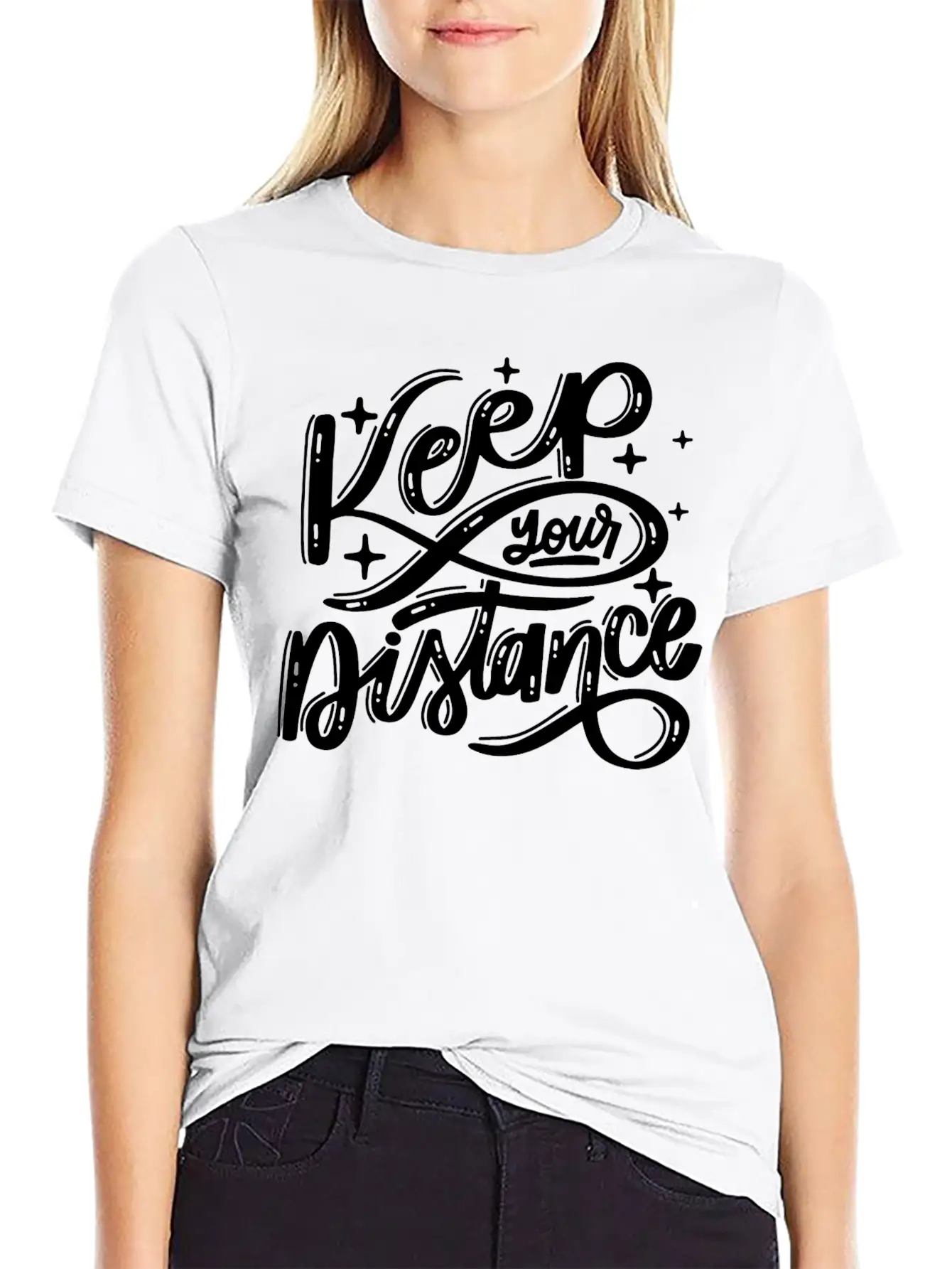 Keep Your Distance Timeless Short Sleeve Tee – Comfy And Minimalist Design