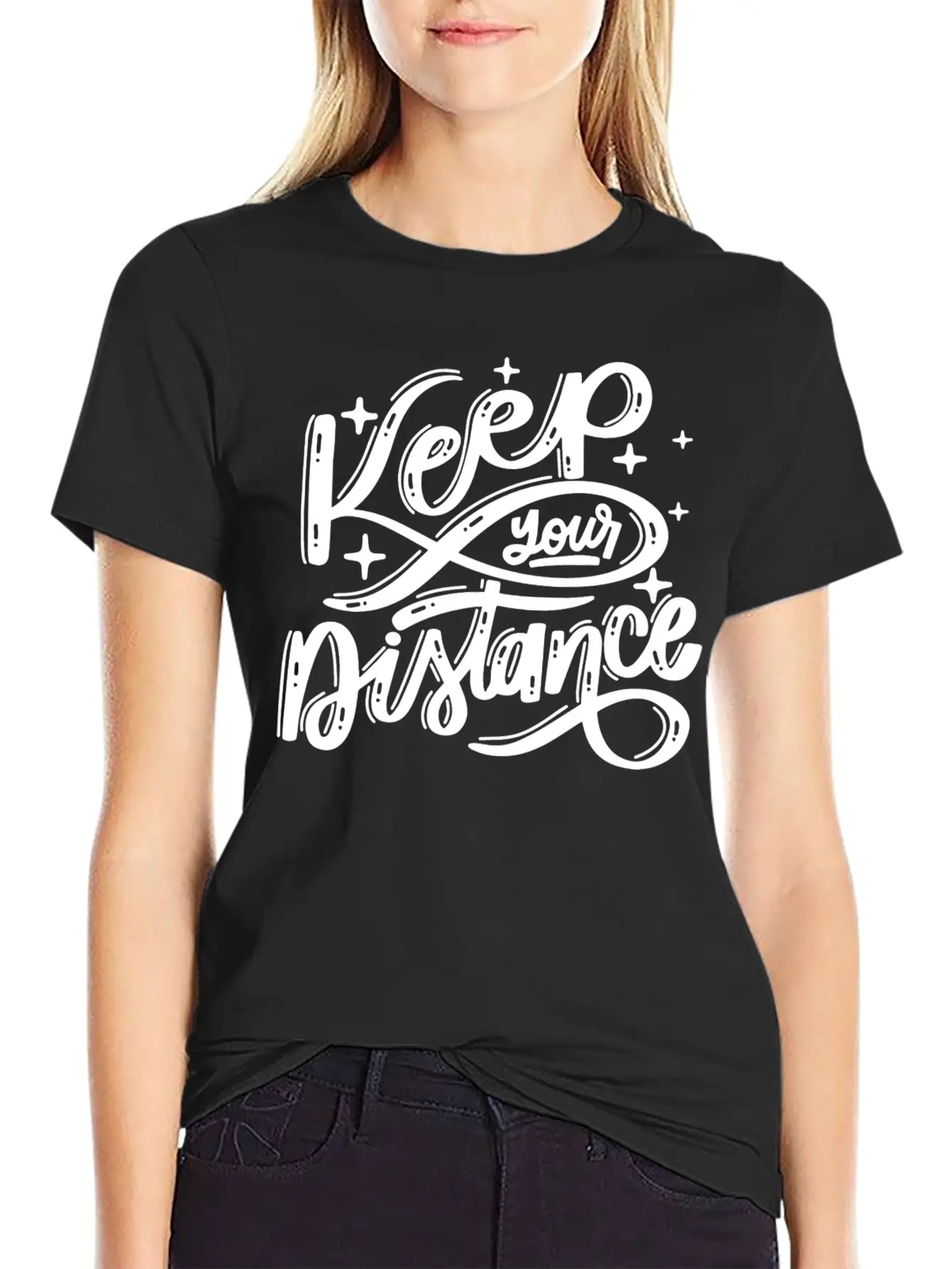 Keep Your Distance Timeless Short Sleeve Tee – Comfy And Minimalist Design