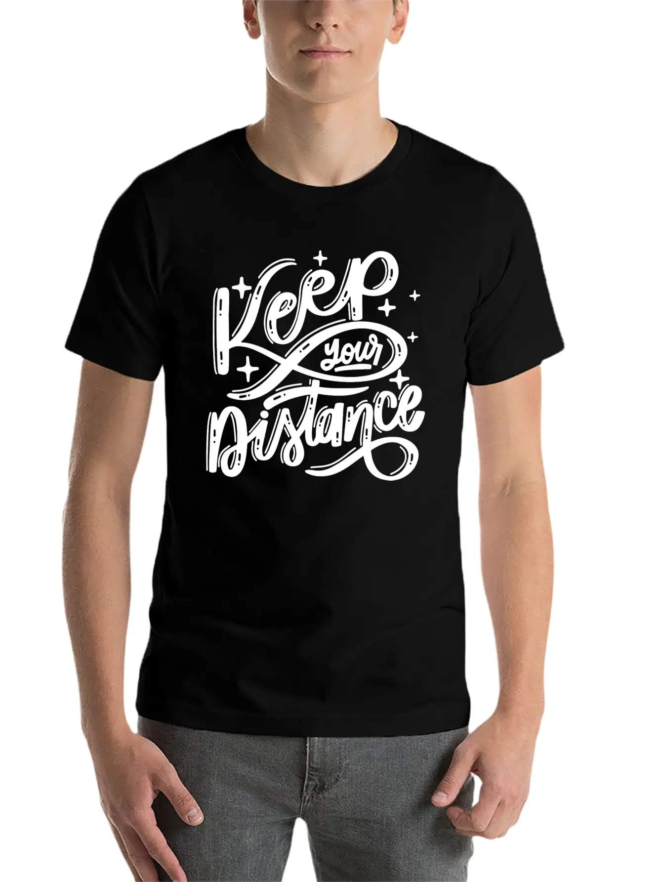 Keep Your Distance Timeless Short Sleeve Tee – Comfy And Minimalist Design