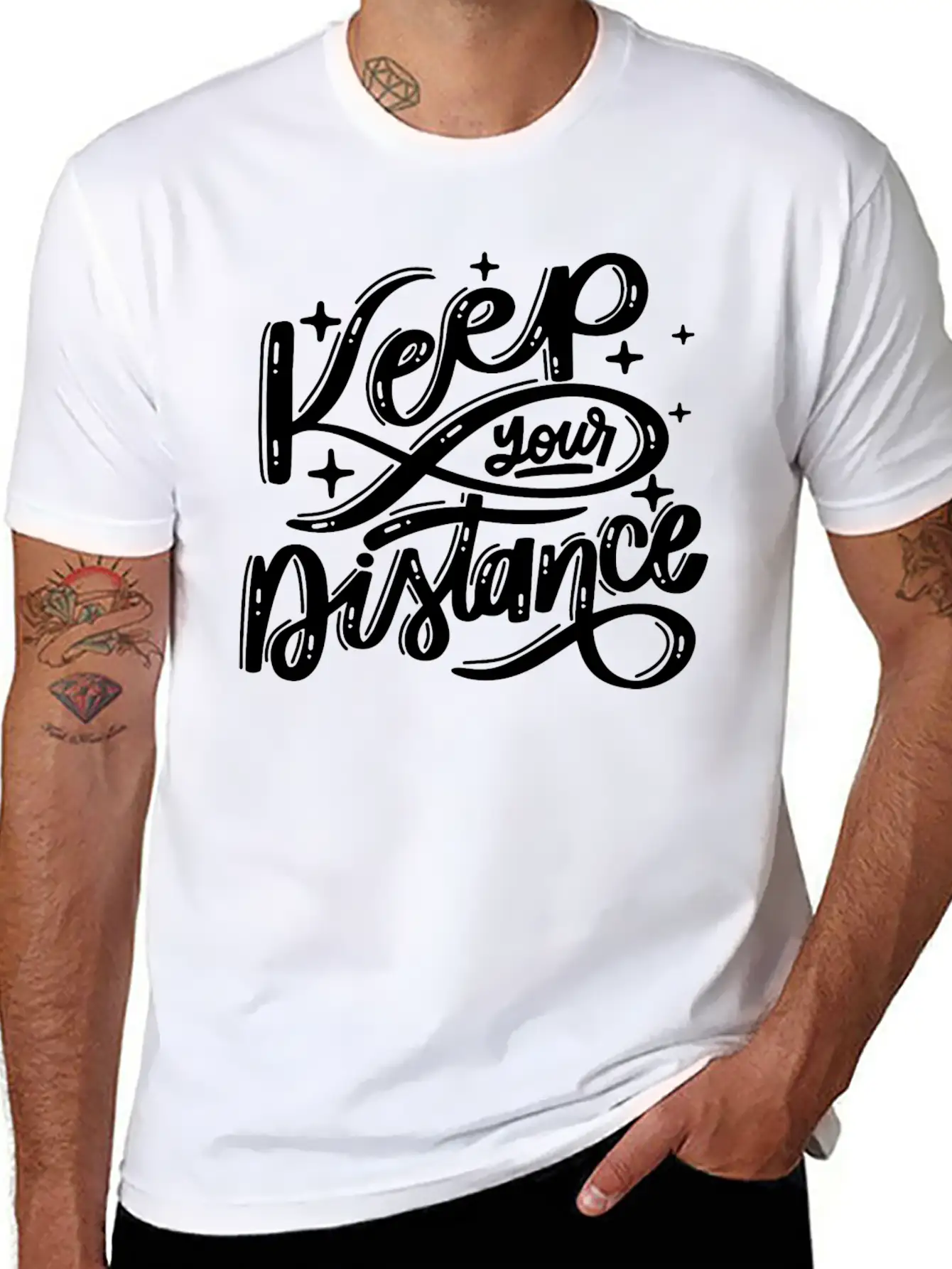Keep Your Distance Timeless Short Sleeve Tee – Comfy And Minimalist Design